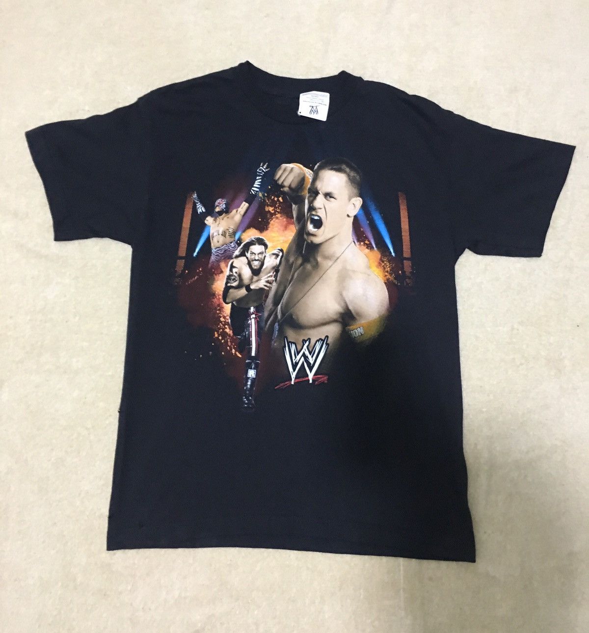 Vintage × WWE × WWF John Cena vintage black tshirt world wrestling entertainment Size US L / EU 52-54 / 3 - 1 Thumbnail