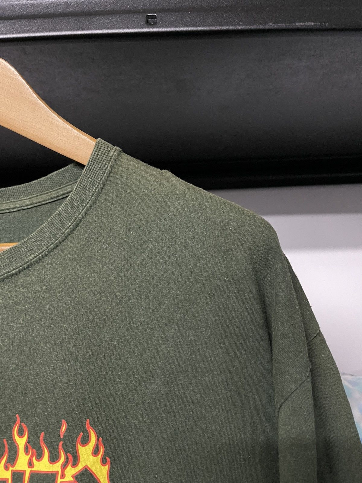 Thrasher × Vintage Thrashed Vintage Thrasher Fire Sun Faded Tee Size US XL / EU 56 / 4 - 7 Thumbnail