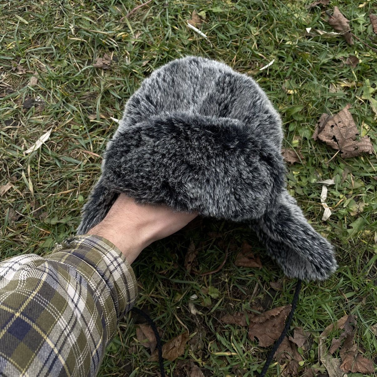 Vintage Vintage 90s Mohair Beanie Grunge Streetwear Grey Relaxed OS Size ONE SIZE - 2 Thumbnail