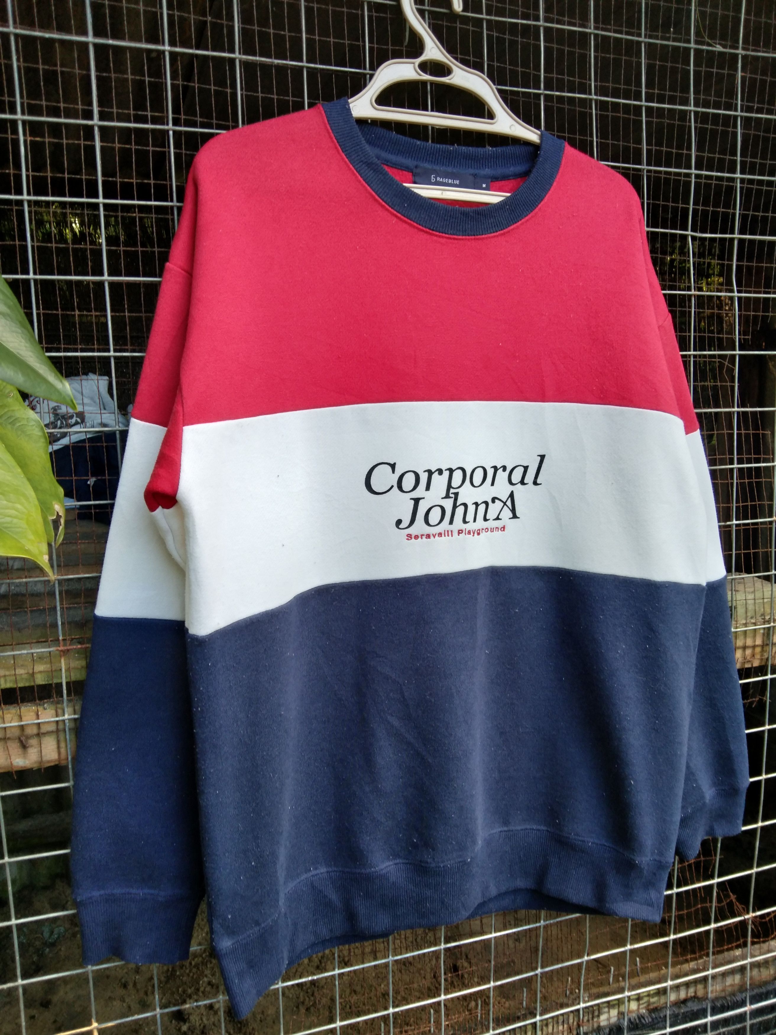 RAGEBLUE × Vintage RAGEBLUE COLOUR BLOCK SWEATSHIRT Size US M / EU 48-50 / 2 - 3 Thumbnail