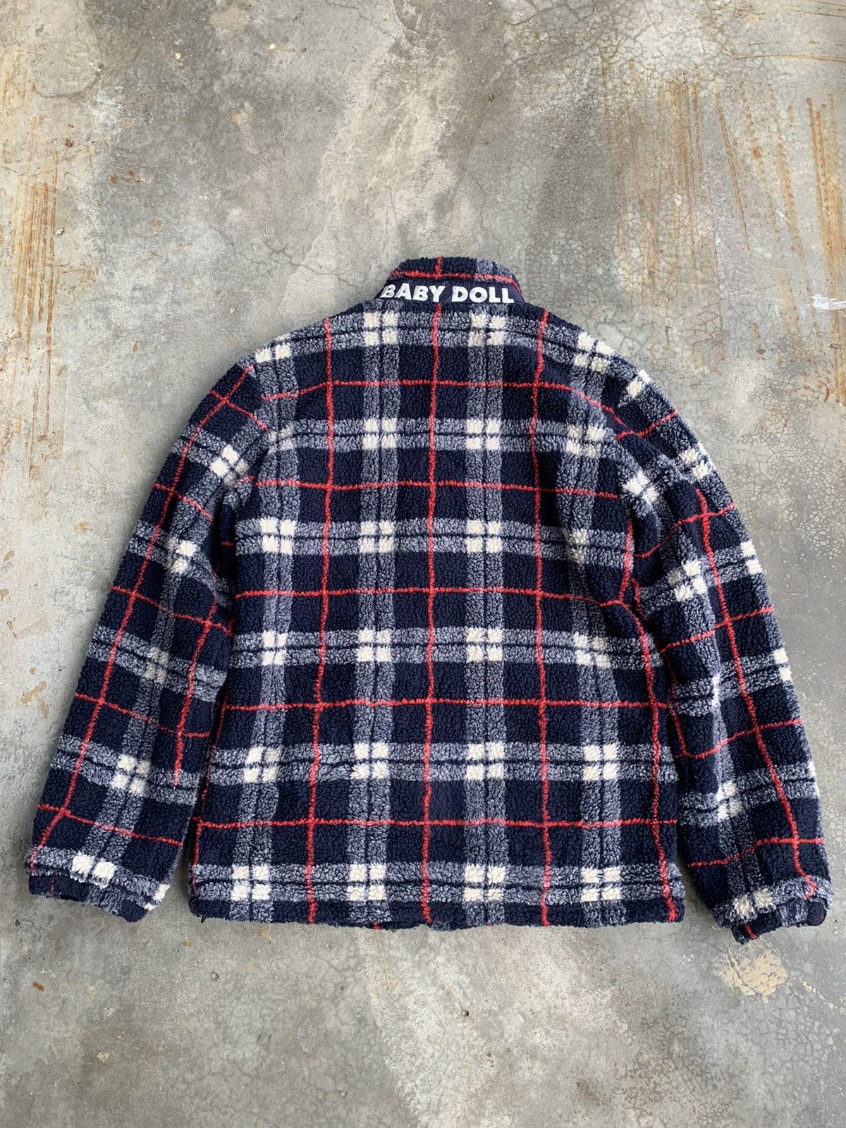 Japanese Brand JapaneseBrand BabyDoll Checkered Sherpa Fleece Jacket Size US M / EU 48-50 / 2 - 3 Thumbnail