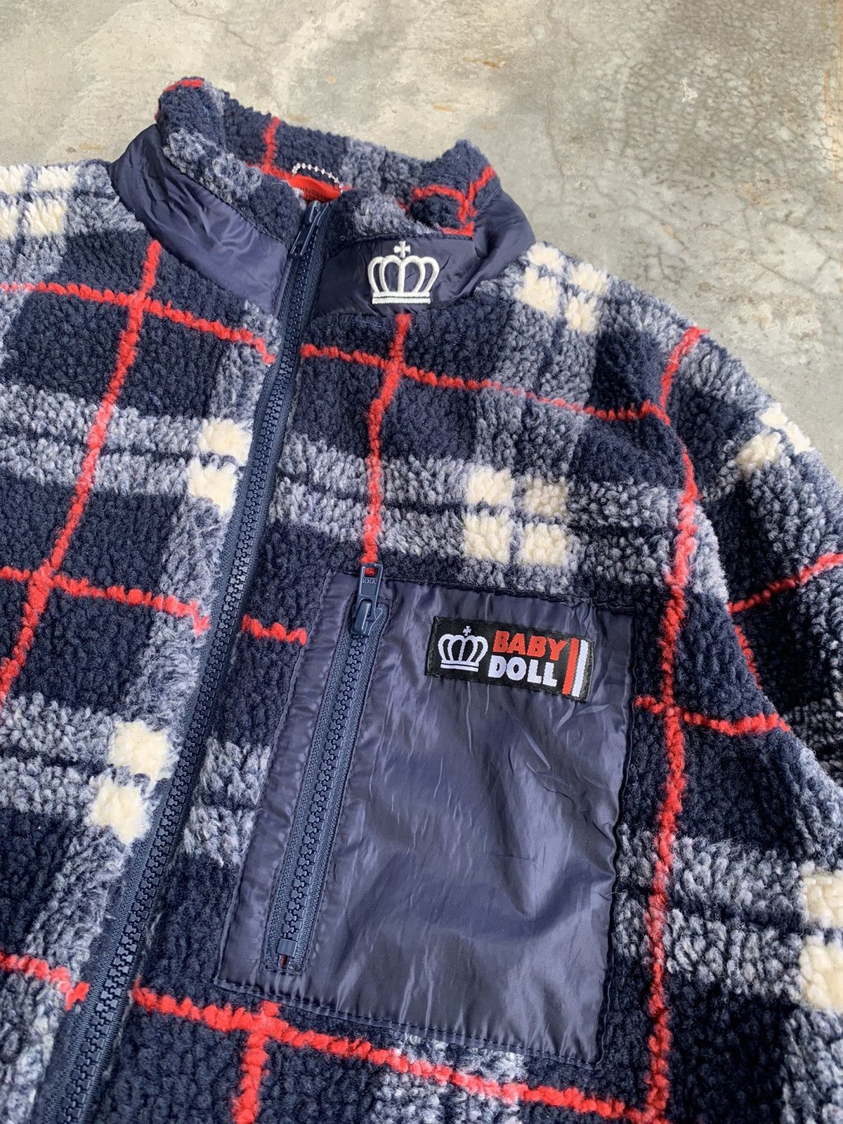 Japanese Brand JapaneseBrand BabyDoll Checkered Sherpa Fleece Jacket Size US M / EU 48-50 / 2 - 2 Thumbnail