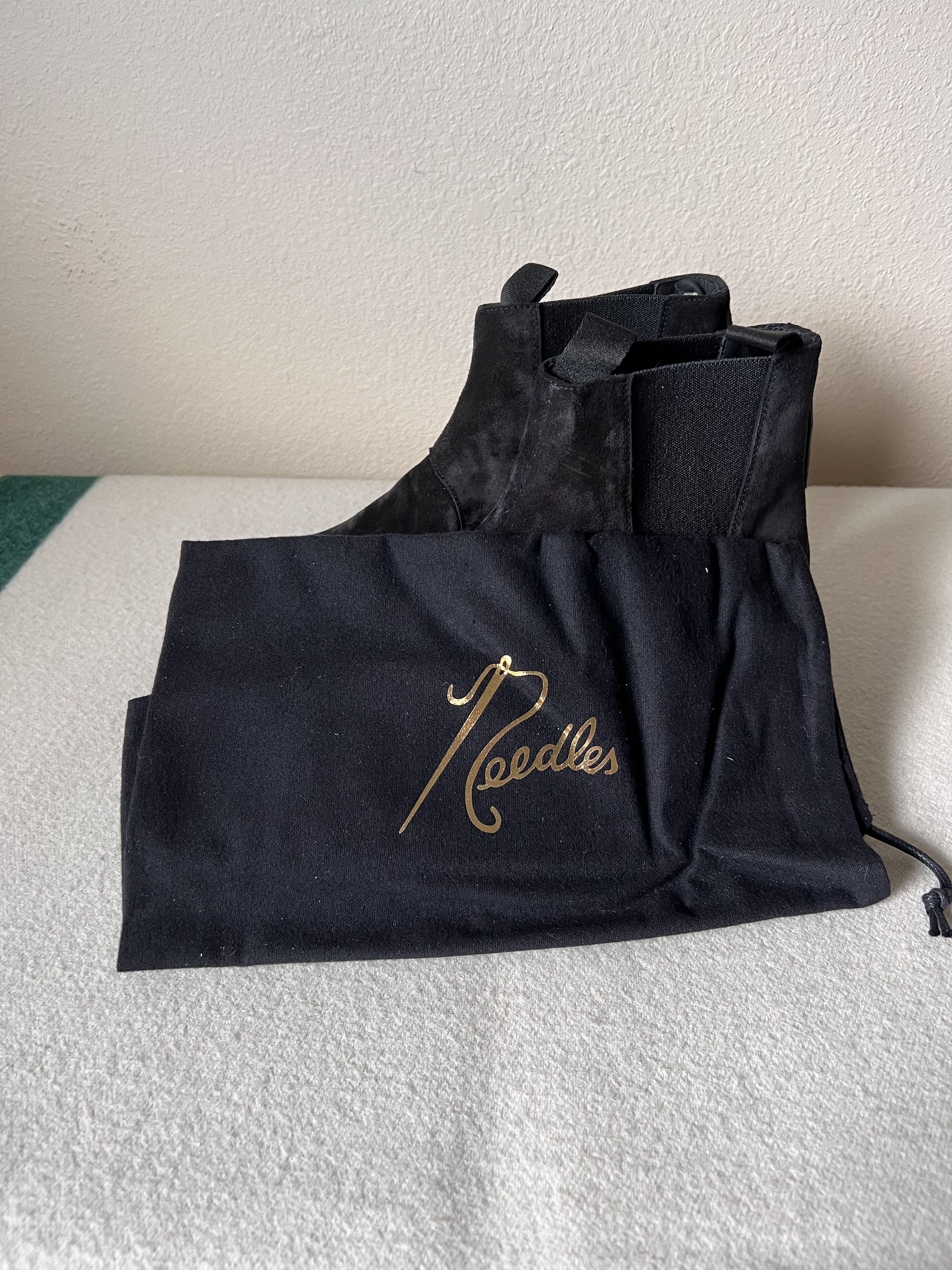 Needles Needles Square Toe Suede Chelsea Boots in Black Size US 10 / EU 43 - 7 Thumbnail
