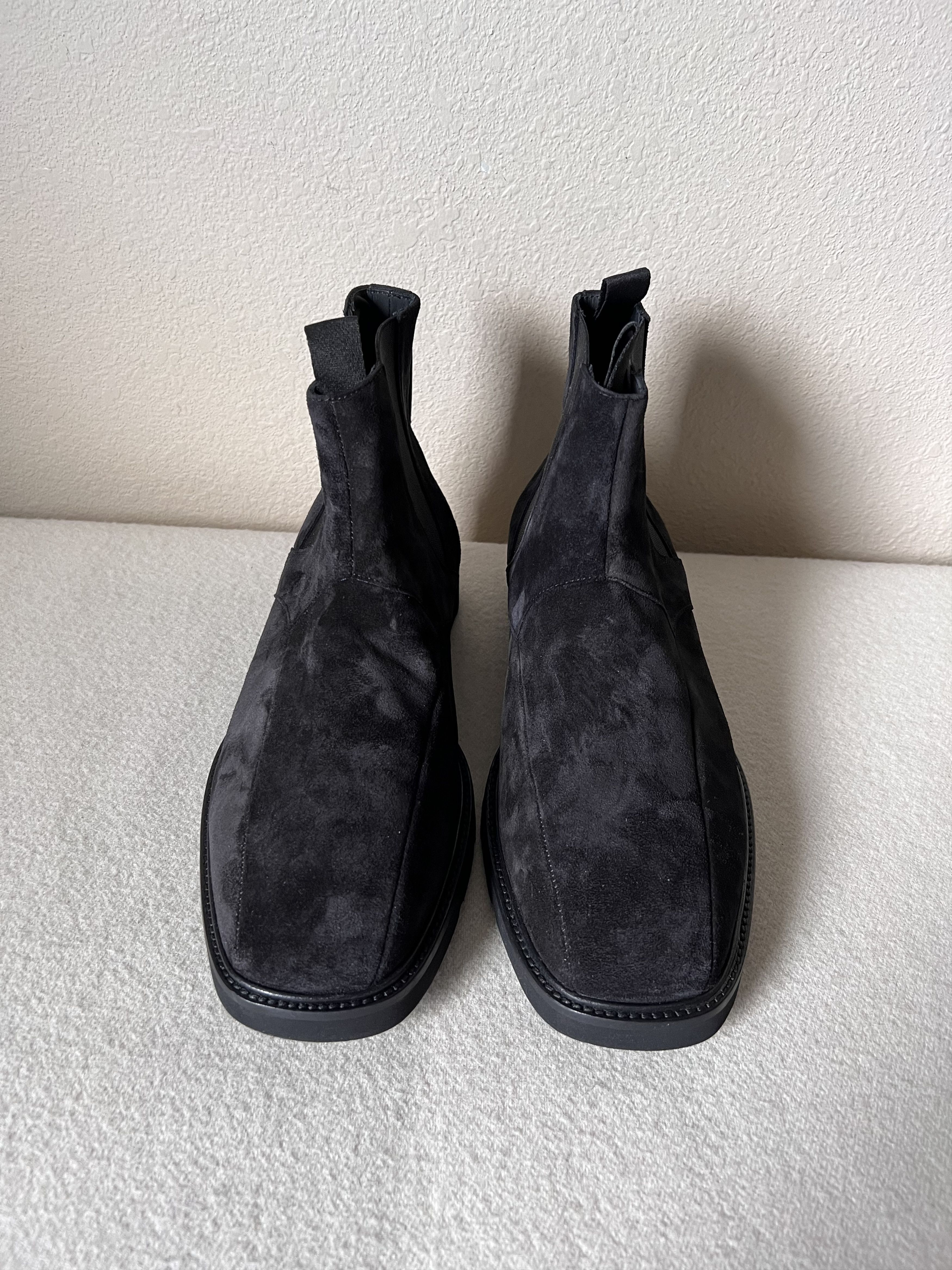 Needles Needles Square Toe Suede Chelsea Boots in Black Size US 10 / EU 43 - 4 Thumbnail