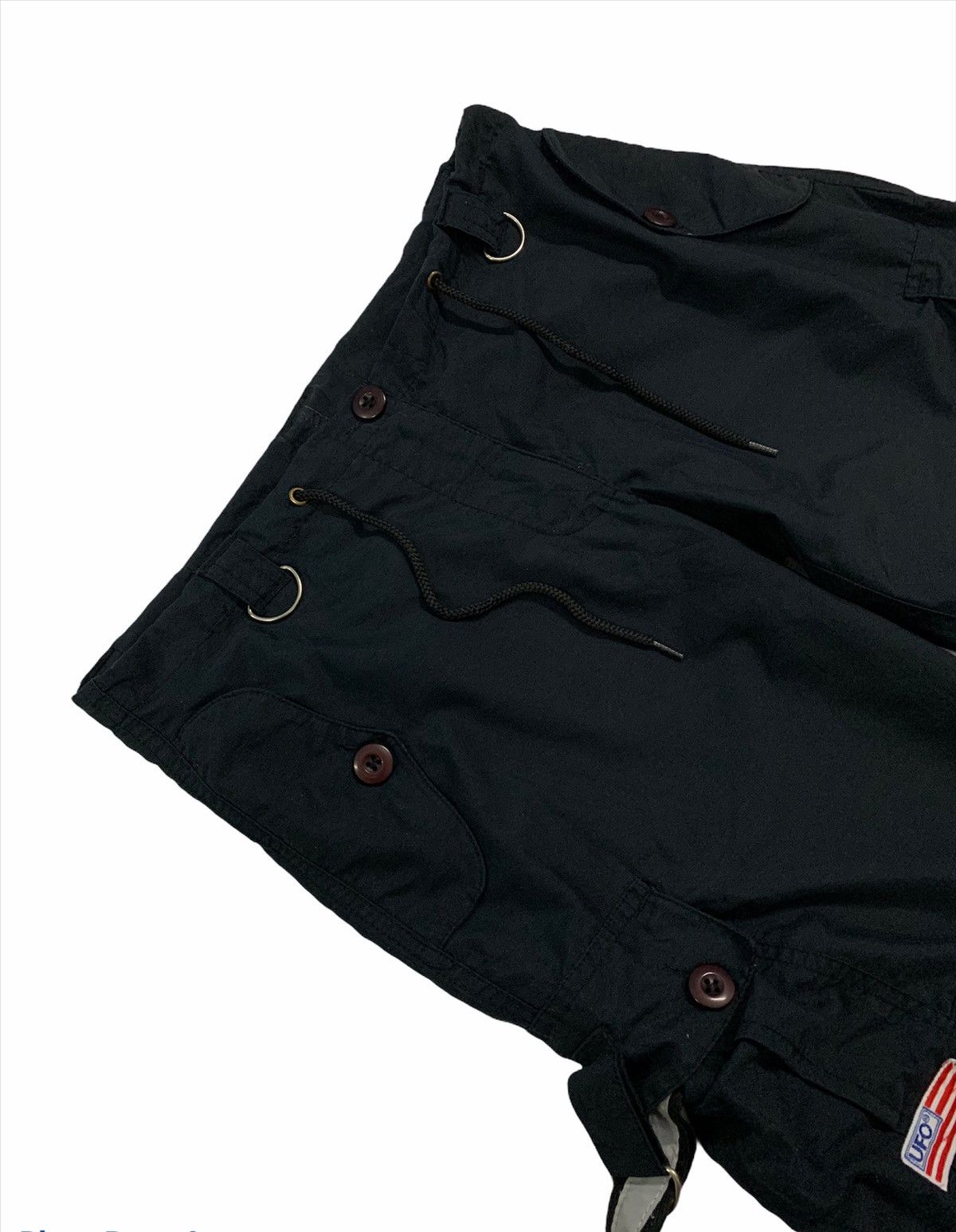 Japanese Brand × Le Grande Bleu (L.G.B.) Vintage 90s UFO Tactical Bondage Parachute Drawstring Pants Size US 33 - 3 Thumbnail