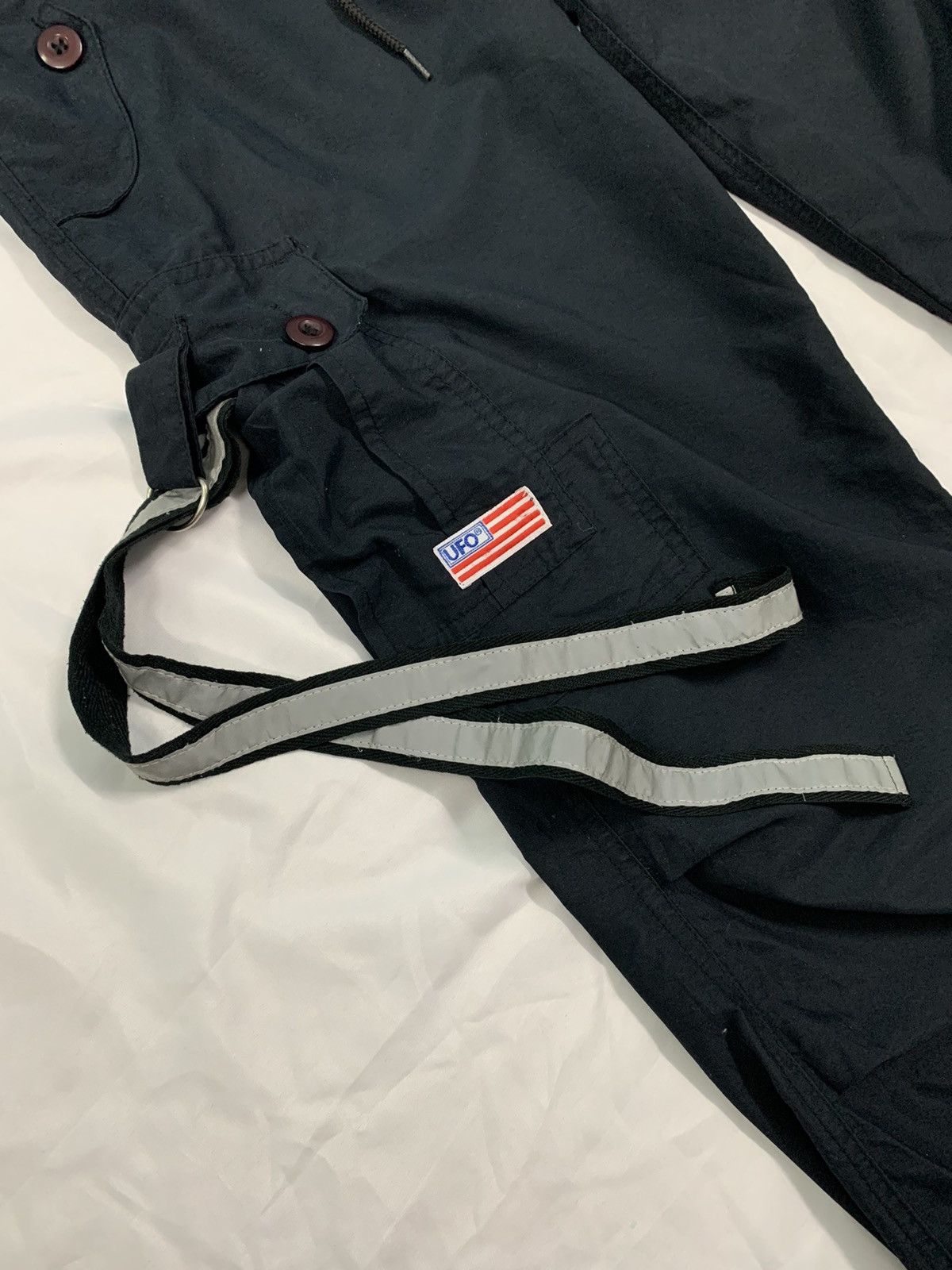Japanese Brand × Le Grande Bleu (L.G.B.) Vintage 90s UFO Tactical Bondage Parachute Drawstring Pants Size US 33 - 5 Thumbnail
