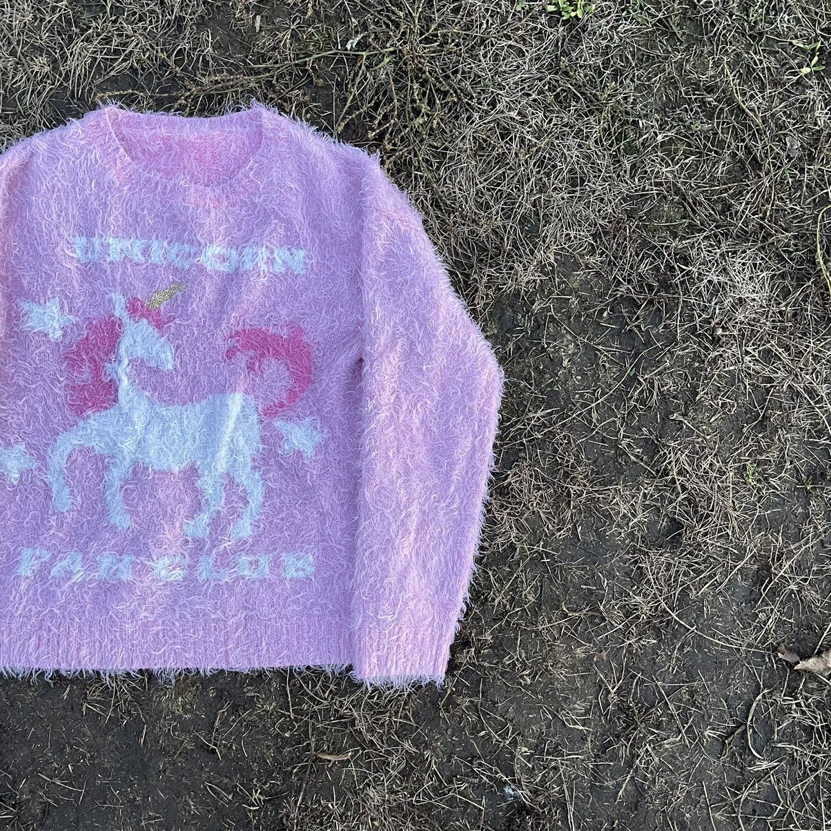Vintage Vintage Y2K Pastel Purple Mohair Fuzzy Graphic Sweater M Size M / US 6-8 / IT 42-44 - 2 Thumbnail