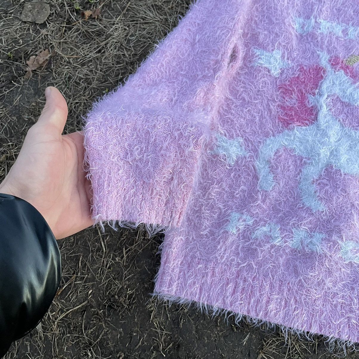 Vintage Vintage Y2K Pastel Purple Mohair Fuzzy Graphic Sweater M Size M / US 6-8 / IT 42-44 - 5 Thumbnail