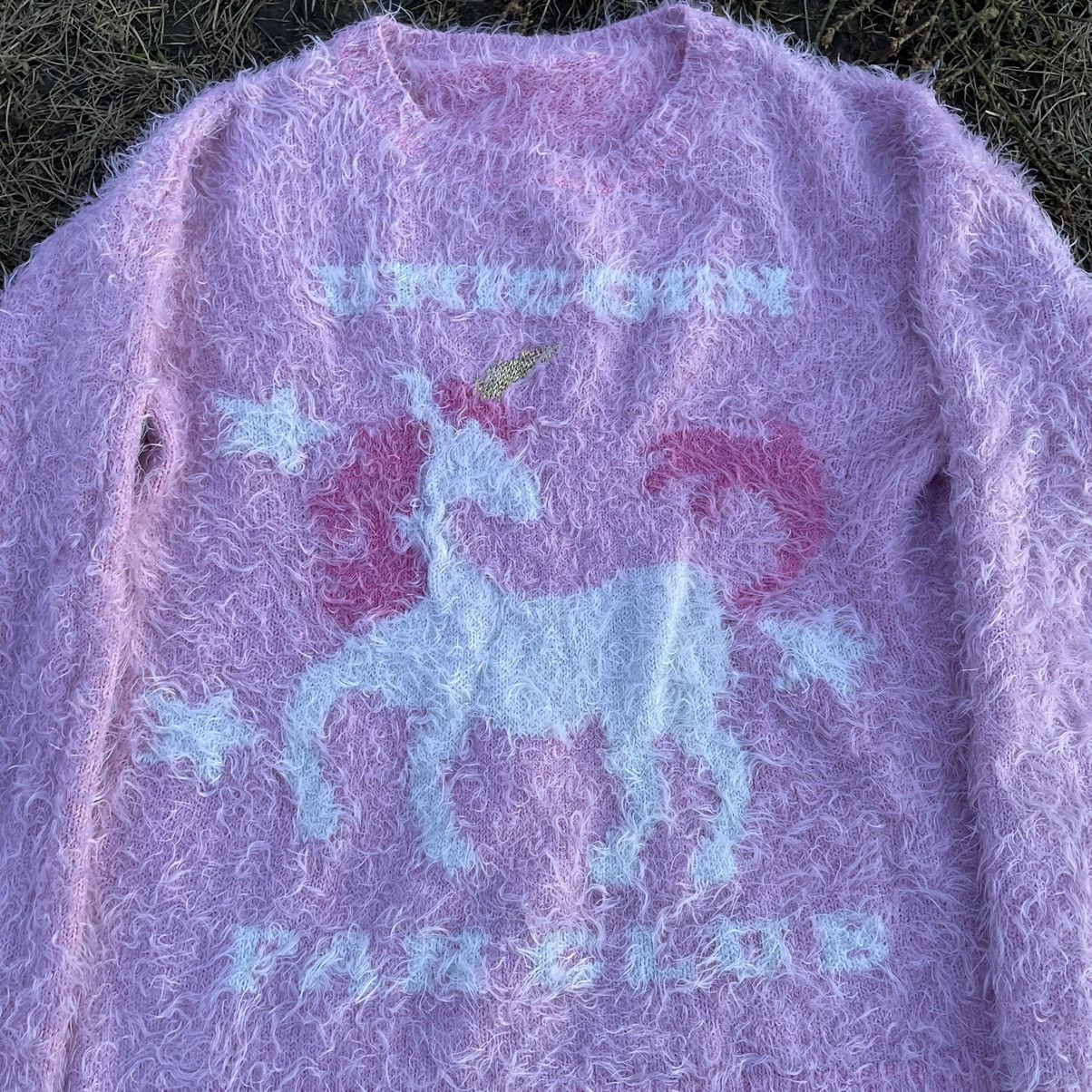 Vintage Vintage Y2K Pastel Purple Mohair Fuzzy Graphic Sweater M Size M / US 6-8 / IT 42-44 - 6 Thumbnail