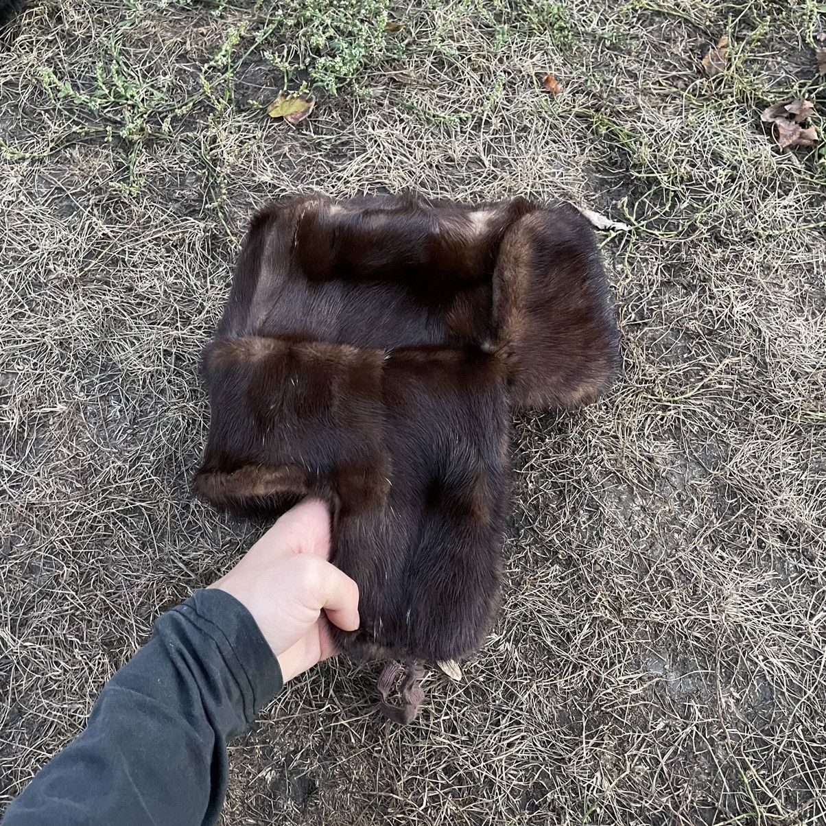 Vintage Vintage 90s Mohair Fuzzy Beanie Dark Brown Grunge Tapered OS Size ONE SIZE - 1 Thumbnail
