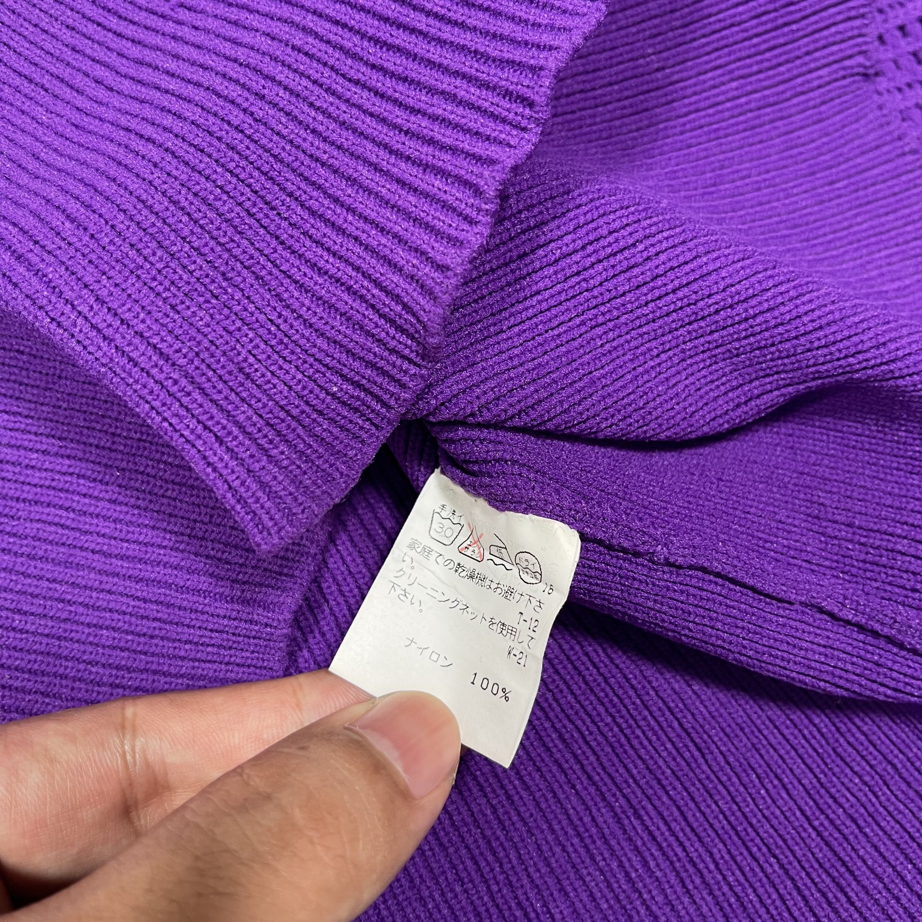 Issey Miyake × Sunao Kuwahara Issey Miyake IS Sunao Kuwahara Mesh Sweater Knit Cardigan Size M / US 6-8 / IT 42-44 - 7 Thumbnail