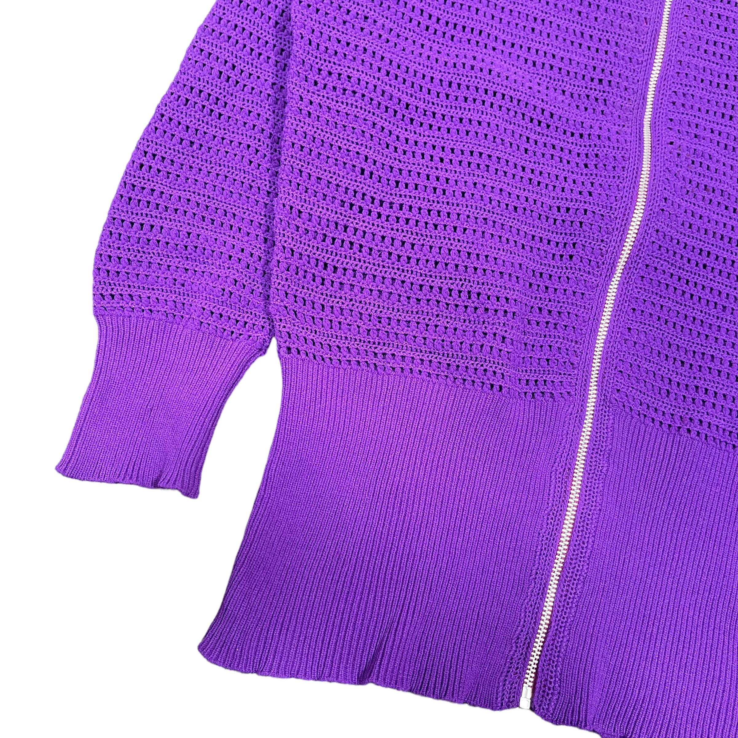 Issey Miyake × Sunao Kuwahara Issey Miyake IS Sunao Kuwahara Mesh Sweater Knit Cardigan Size M / US 6-8 / IT 42-44 - 4 Thumbnail