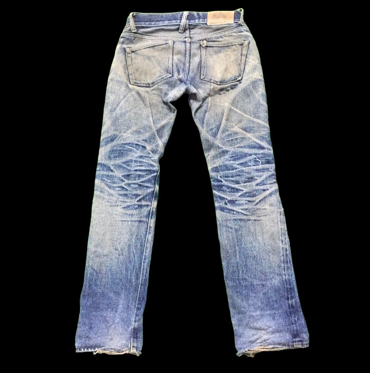 Japanese Brand Vintage Secret Jeans Denim👖 Distressed Rip Jeans 🇯🇵 Size US 34 / EU 50 - 2 Thumbnail