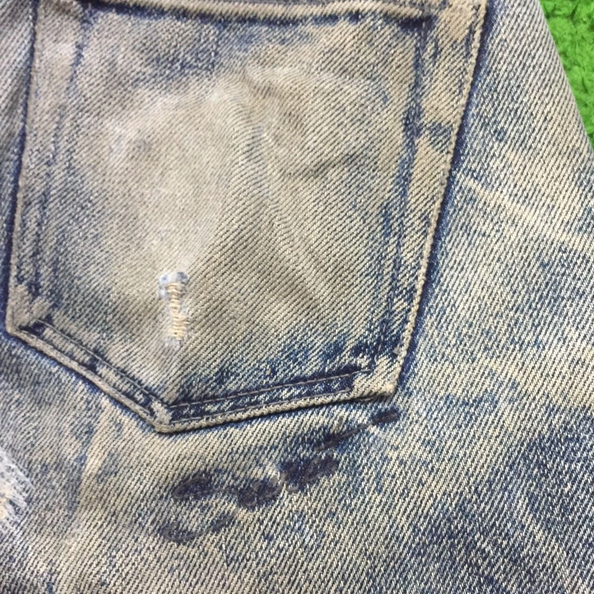Japanese Brand Vintage Secret Jeans Denim👖 Distressed Rip Jeans 🇯🇵 Size US 34 / EU 50 - 10 Thumbnail