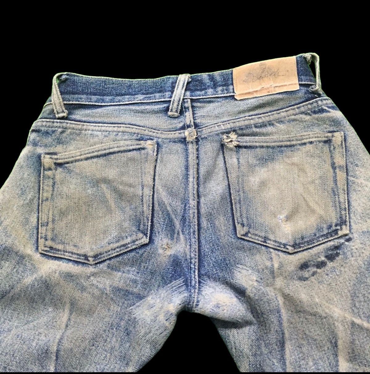 Japanese Brand Vintage Secret Jeans Denim👖 Distressed Rip Jeans 🇯🇵 Size US 34 / EU 50 - 7 Thumbnail
