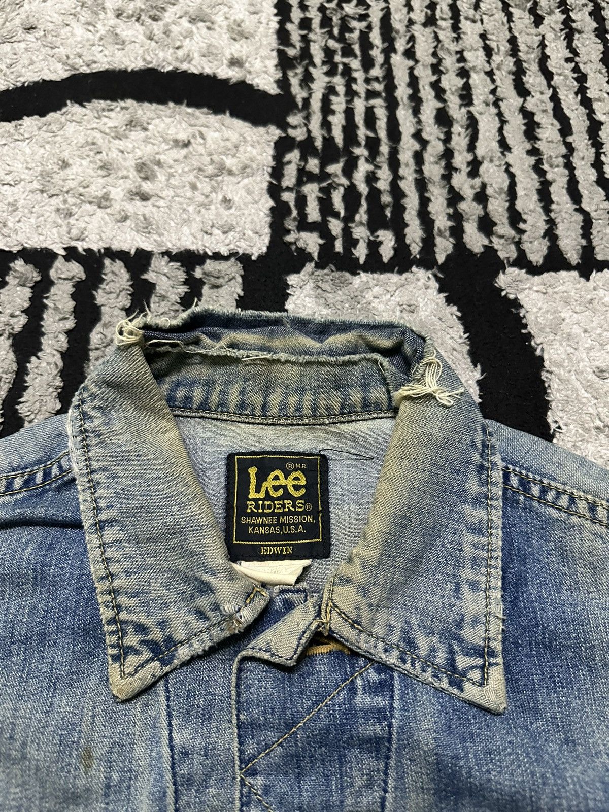 Lee Vintage 70s Lee riders trucker blue denim jacket Size US M / EU 48-50 / 2 - 5 Thumbnail