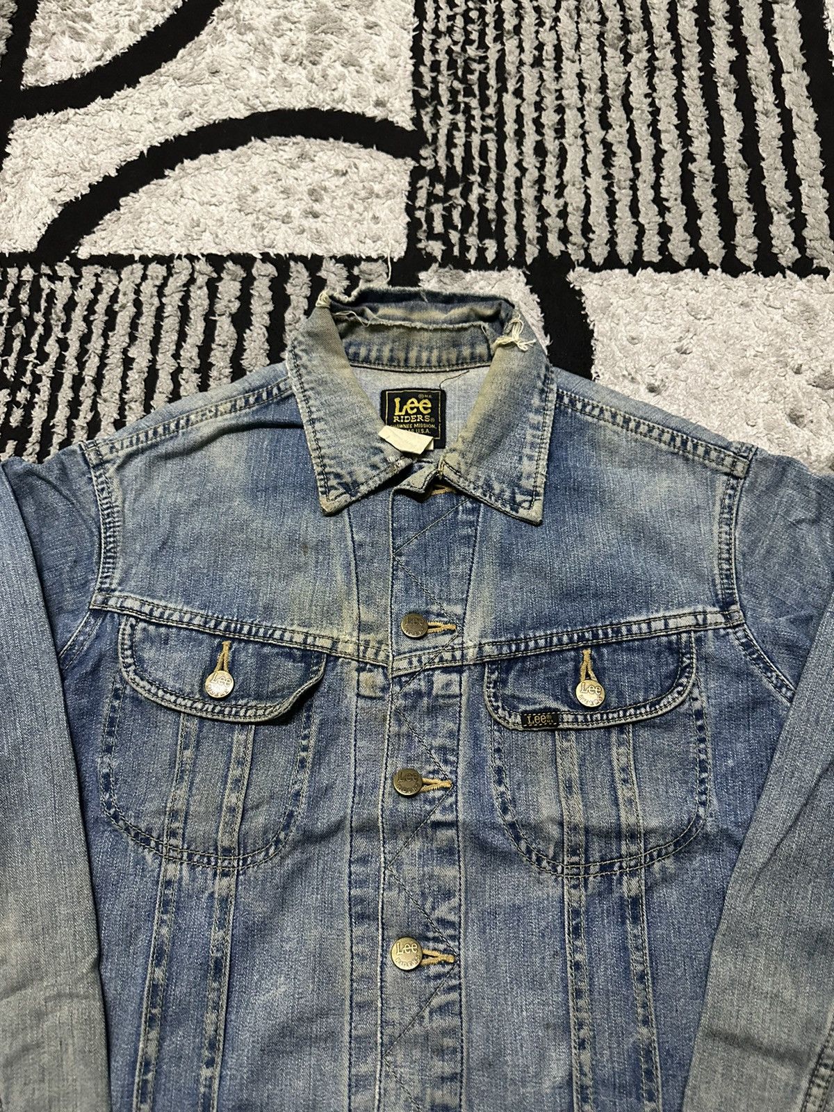 Lee Vintage 70s Lee riders trucker blue denim jacket Size US M / EU 48-50 / 2 - 6 Thumbnail