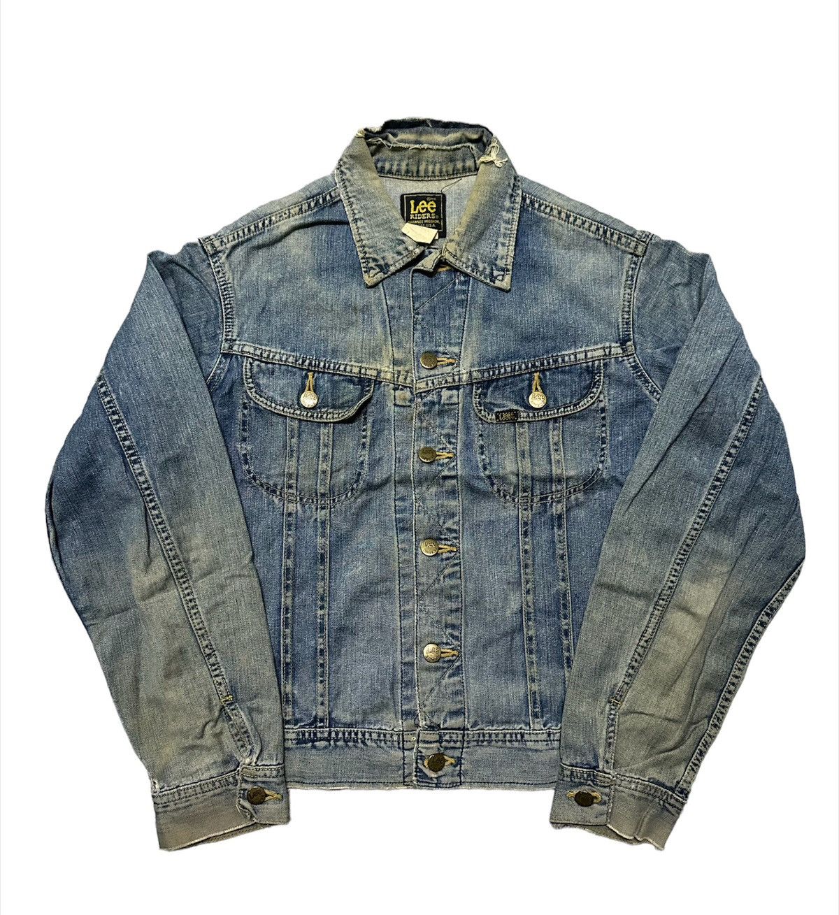 Lee Vintage 70s Lee riders trucker blue denim jacket Size US M / EU 48-50 / 2 - 1 Thumbnail