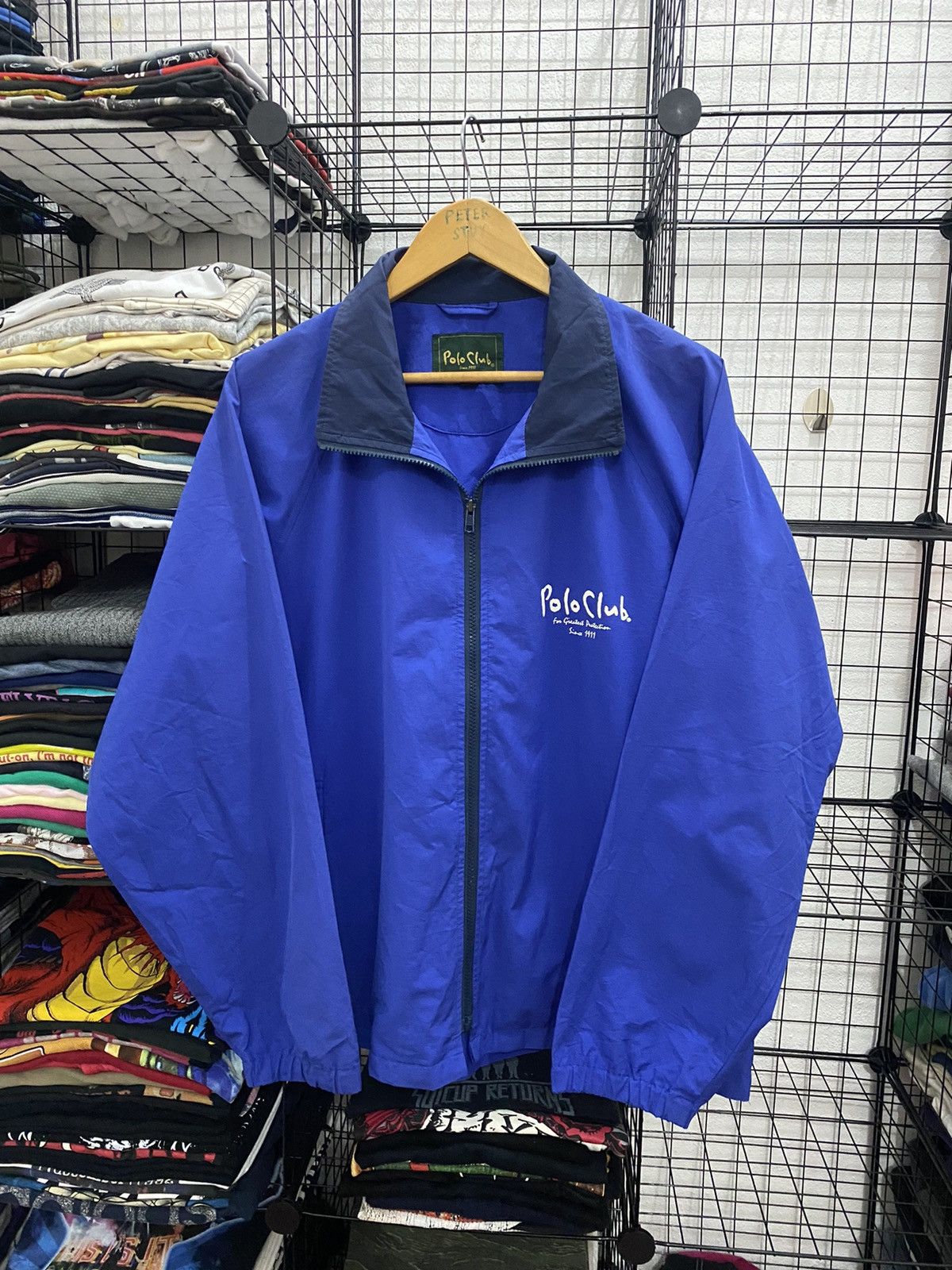 Polo Ralph Lauren 🔥SALE🔥Vintage Polo Club Windbreaker Jacket Size US L / EU 52-54 / 3 - 2 Thumbnail