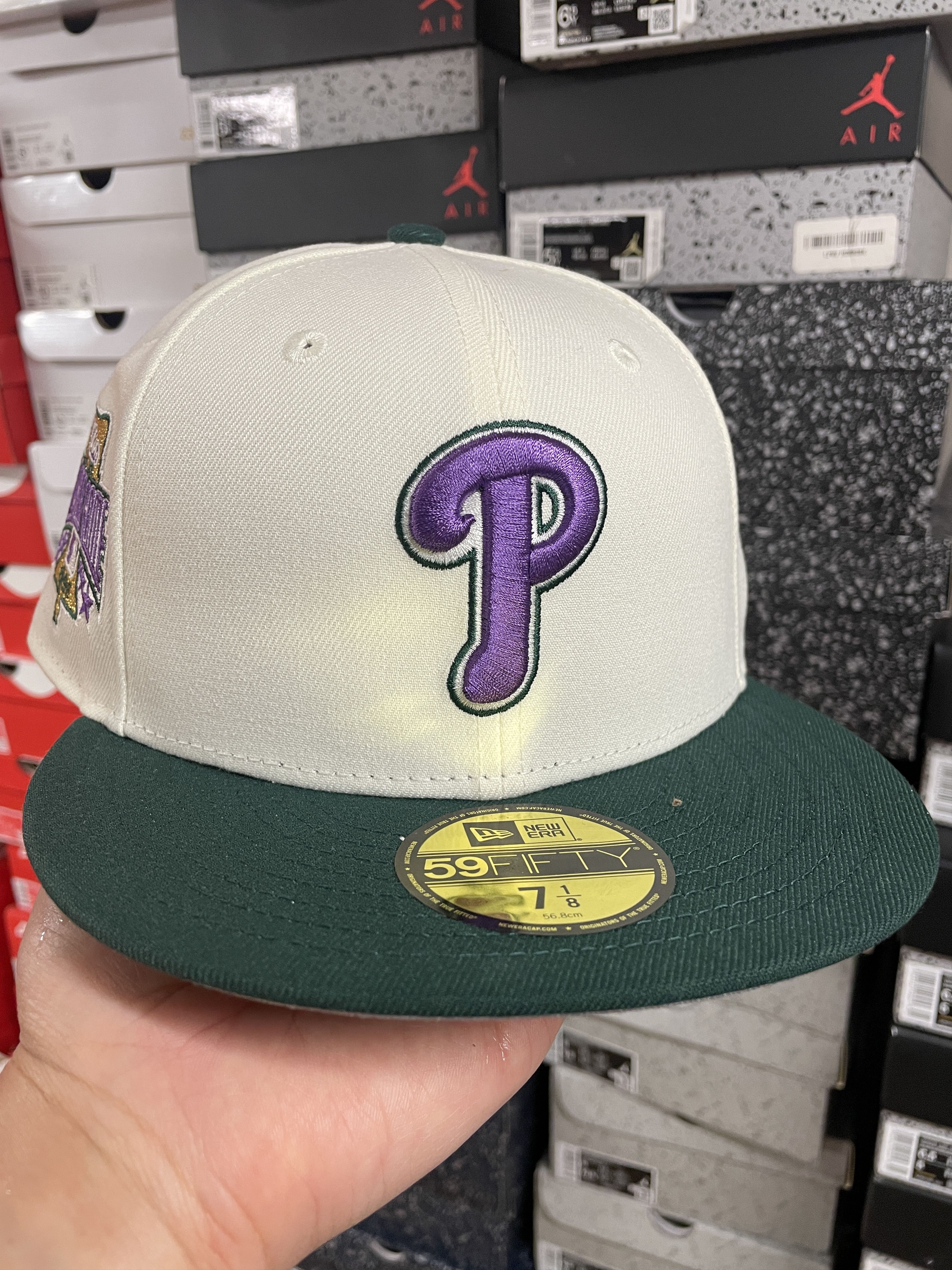 image of Hat x Mlb 7 1/8 Panna Cotta Philadelphia Phillies Bklyn Caps All Star in White, Men's