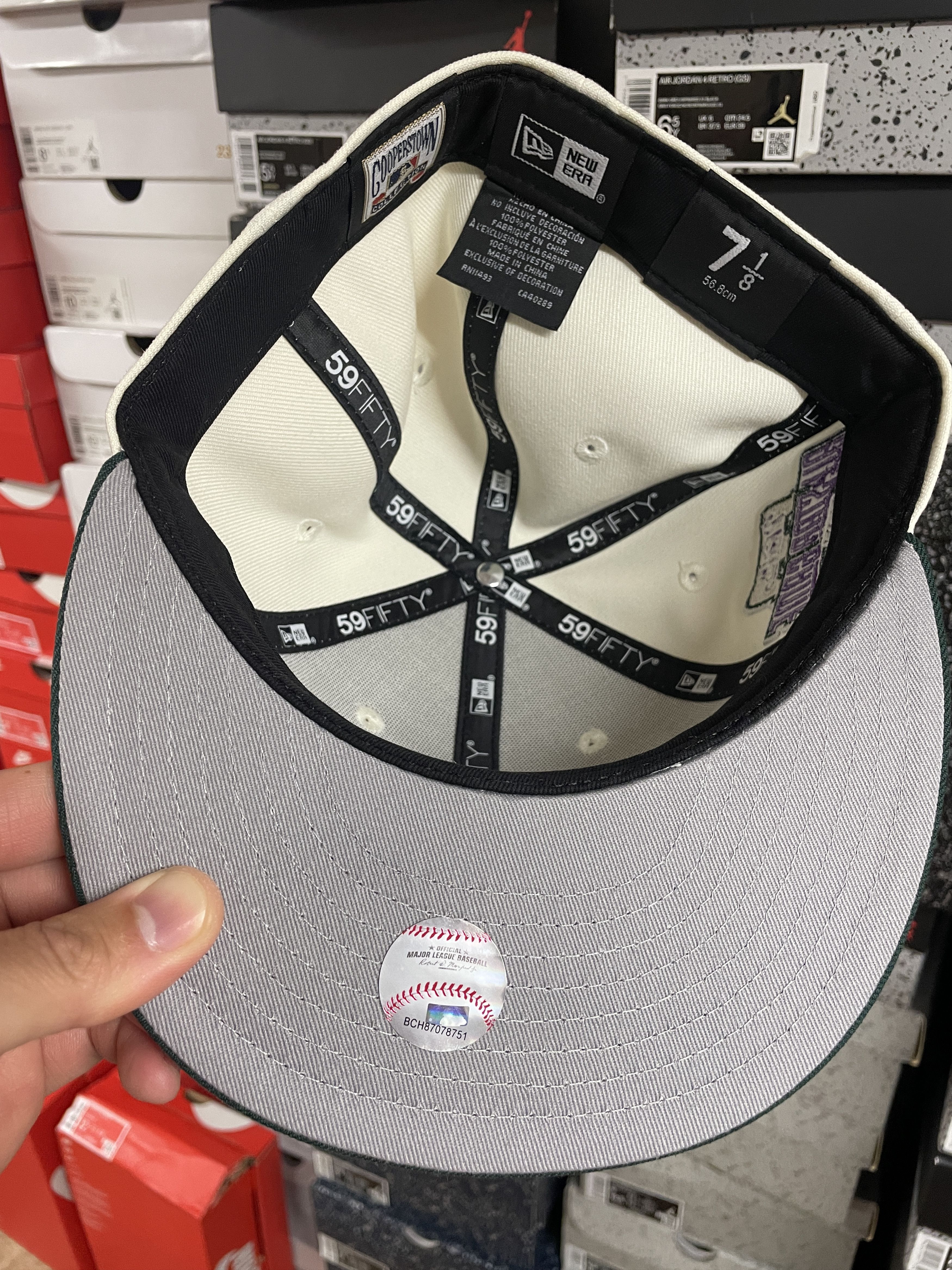 MLB × New Era 7 1/8 Panna Cotta Philadelphia Phillies Bklyn Caps All Star Size ONE SIZE - 5 Thumbnail