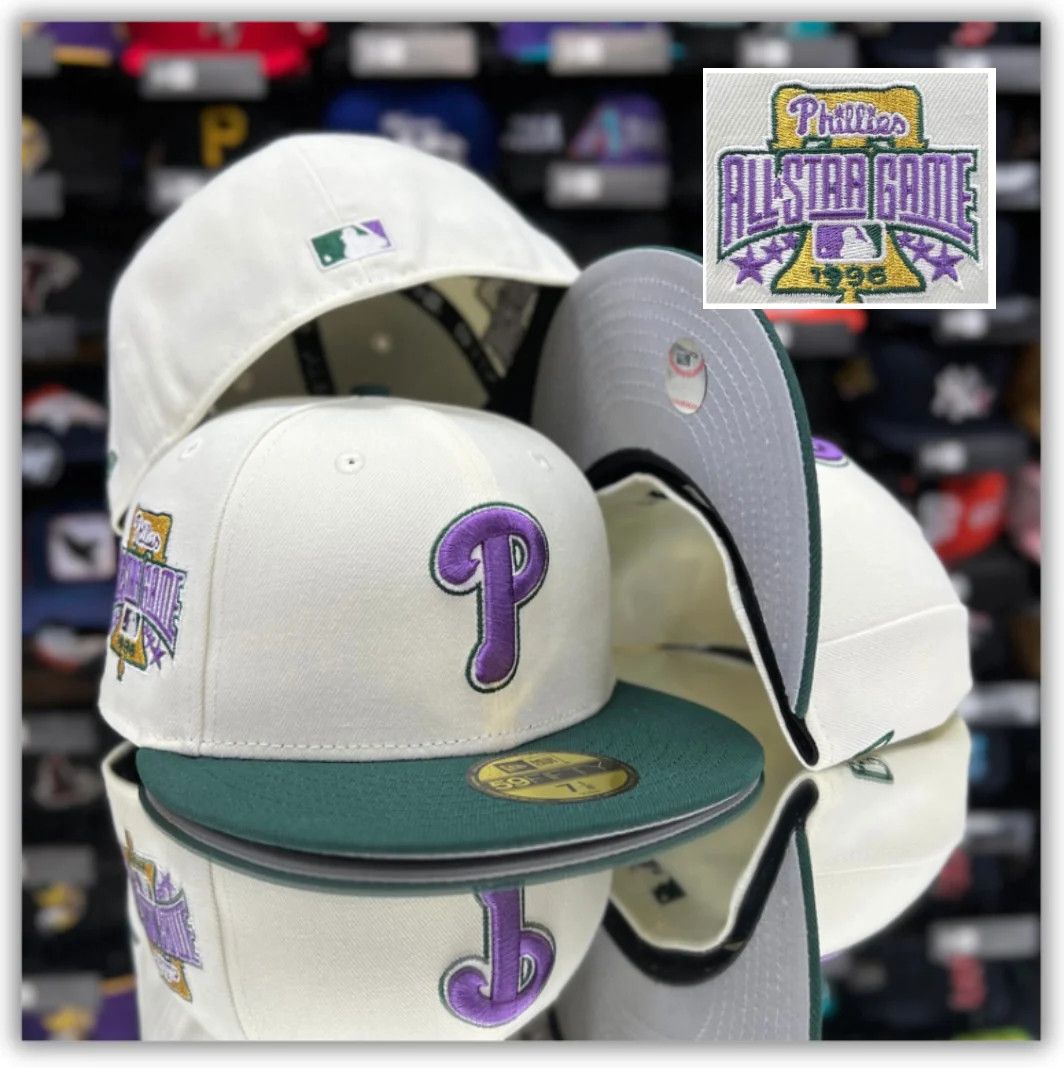 MLB × New Era 7 1/8 Panna Cotta Philadelphia Phillies Bklyn Caps All Star Size ONE SIZE - 7 Thumbnail