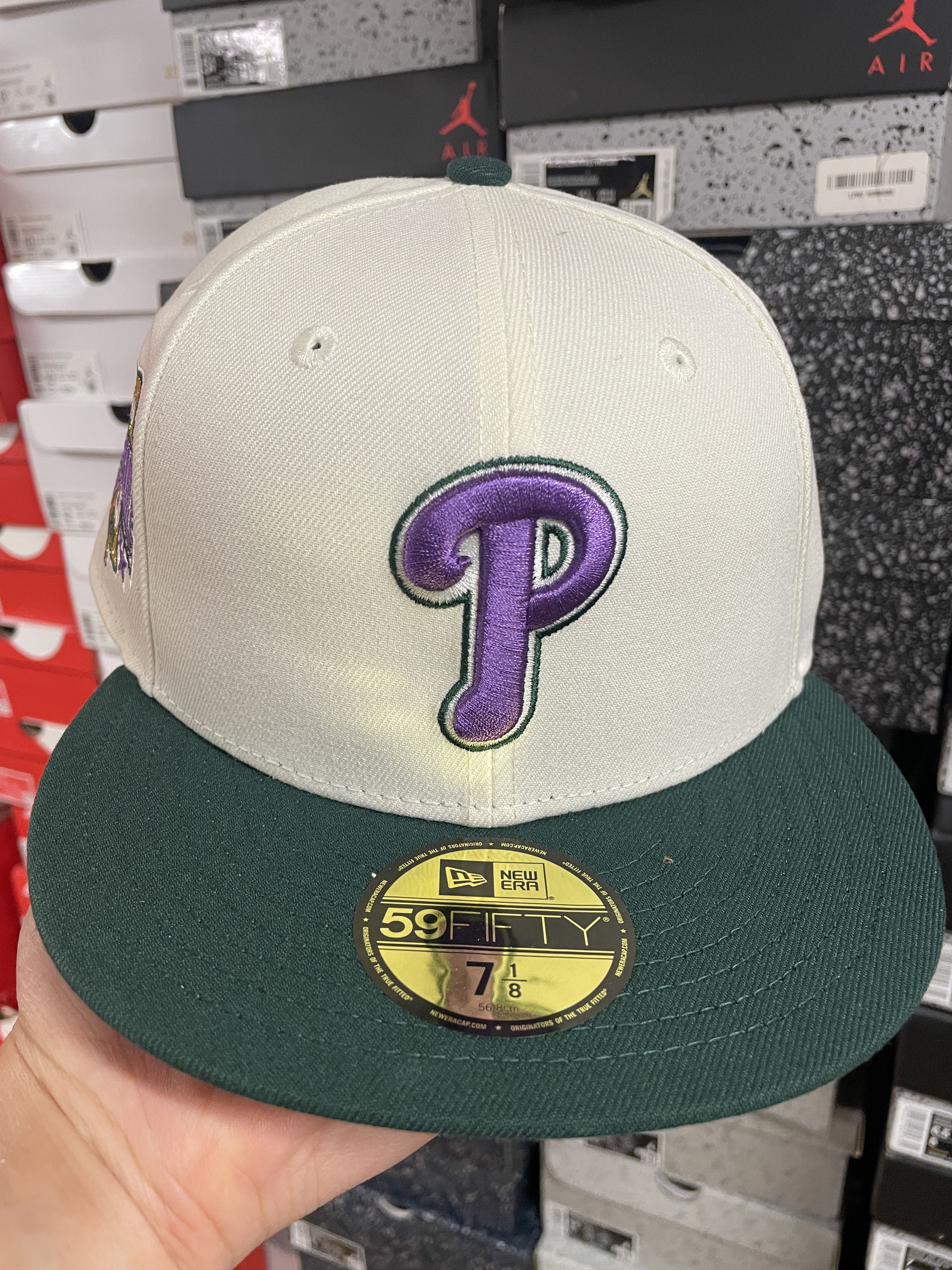 MLB × New Era 7 1/8 Panna Cotta Philadelphia Phillies Bklyn Caps All Star Size ONE SIZE - 2 Thumbnail