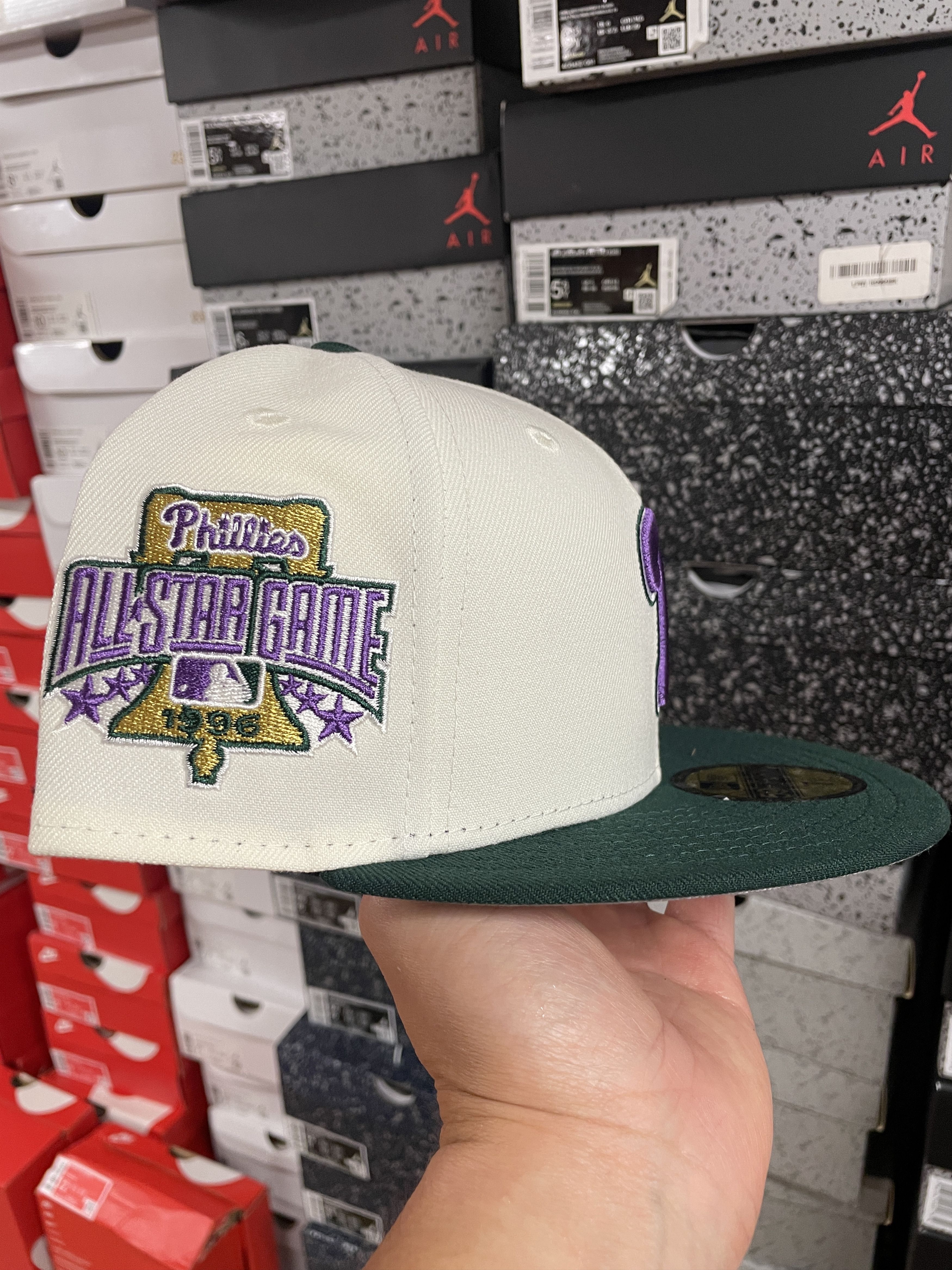 MLB × New Era 7 1/8 Panna Cotta Philadelphia Phillies Bklyn Caps All Star Size ONE SIZE - 3 Thumbnail