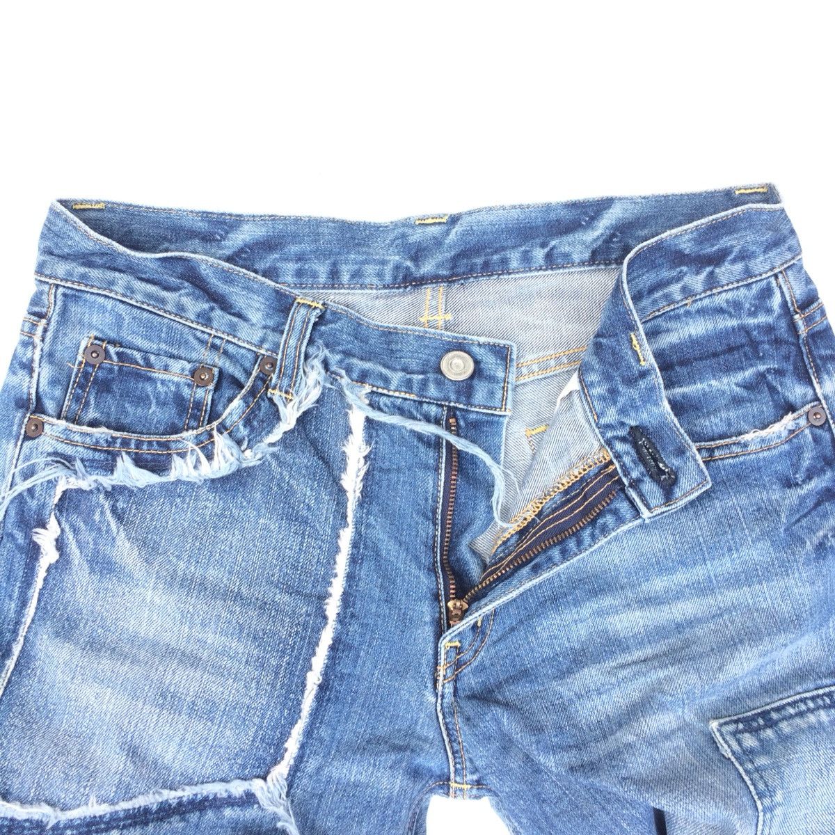 Johnbull × KOJIMA GENES × Kapital John Bull Distressed patches trashed jean Size US 28 / EU 44 - 4 Thumbnail