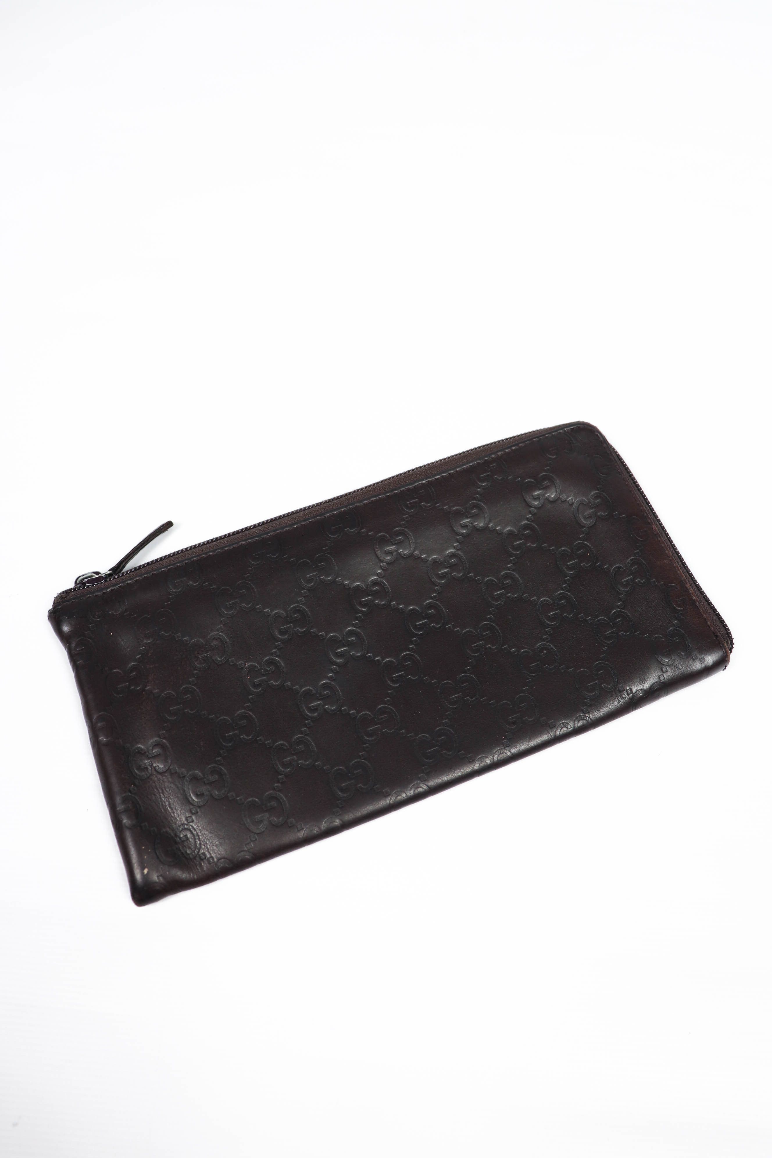 Gucci Gucci GG Monogram Guccissima Leather Long Zip Pouch Wallet Size ONE SIZE - 4 Thumbnail