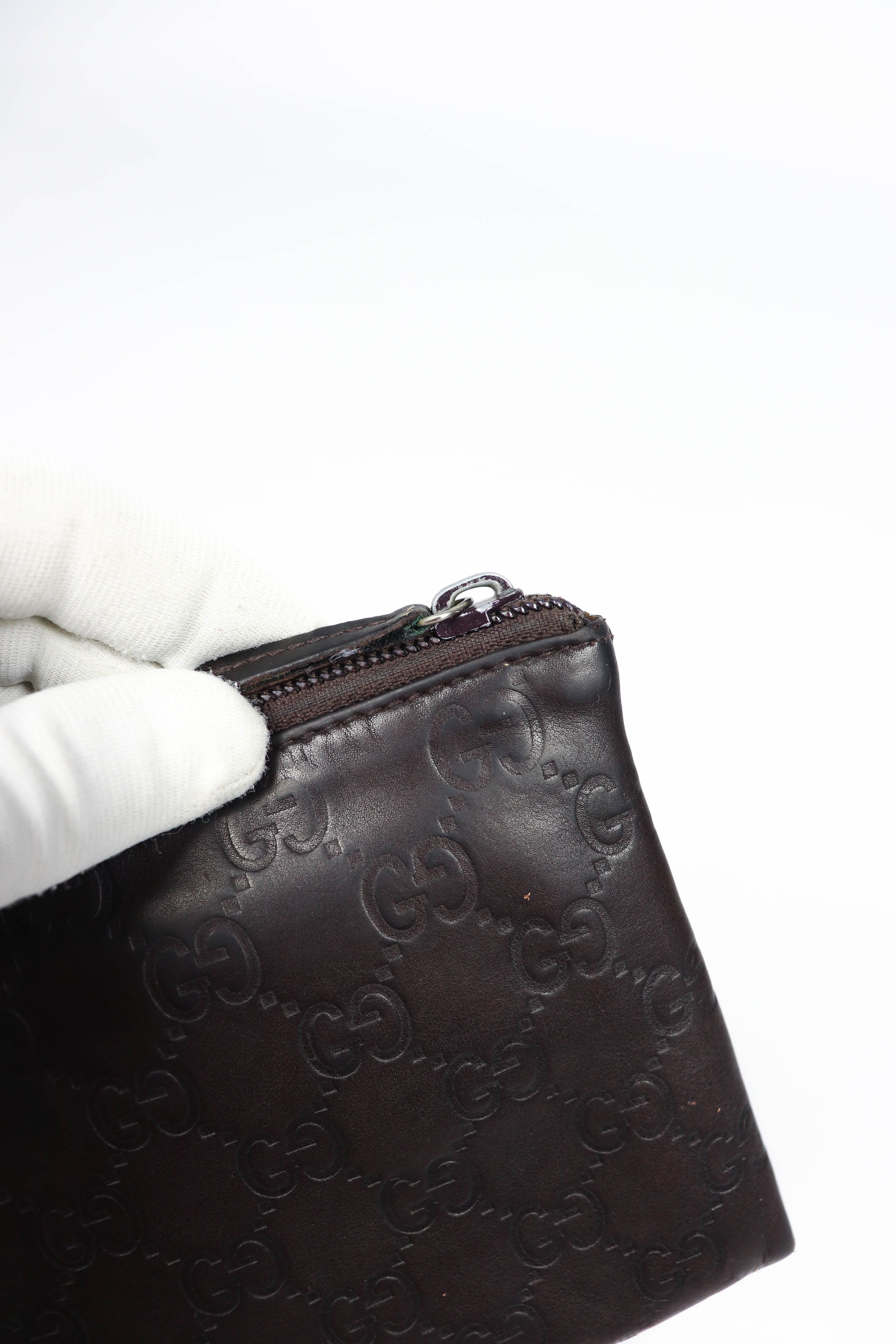 Gucci Gucci GG Monogram Guccissima Leather Long Zip Pouch Wallet Size ONE SIZE - 8 Thumbnail