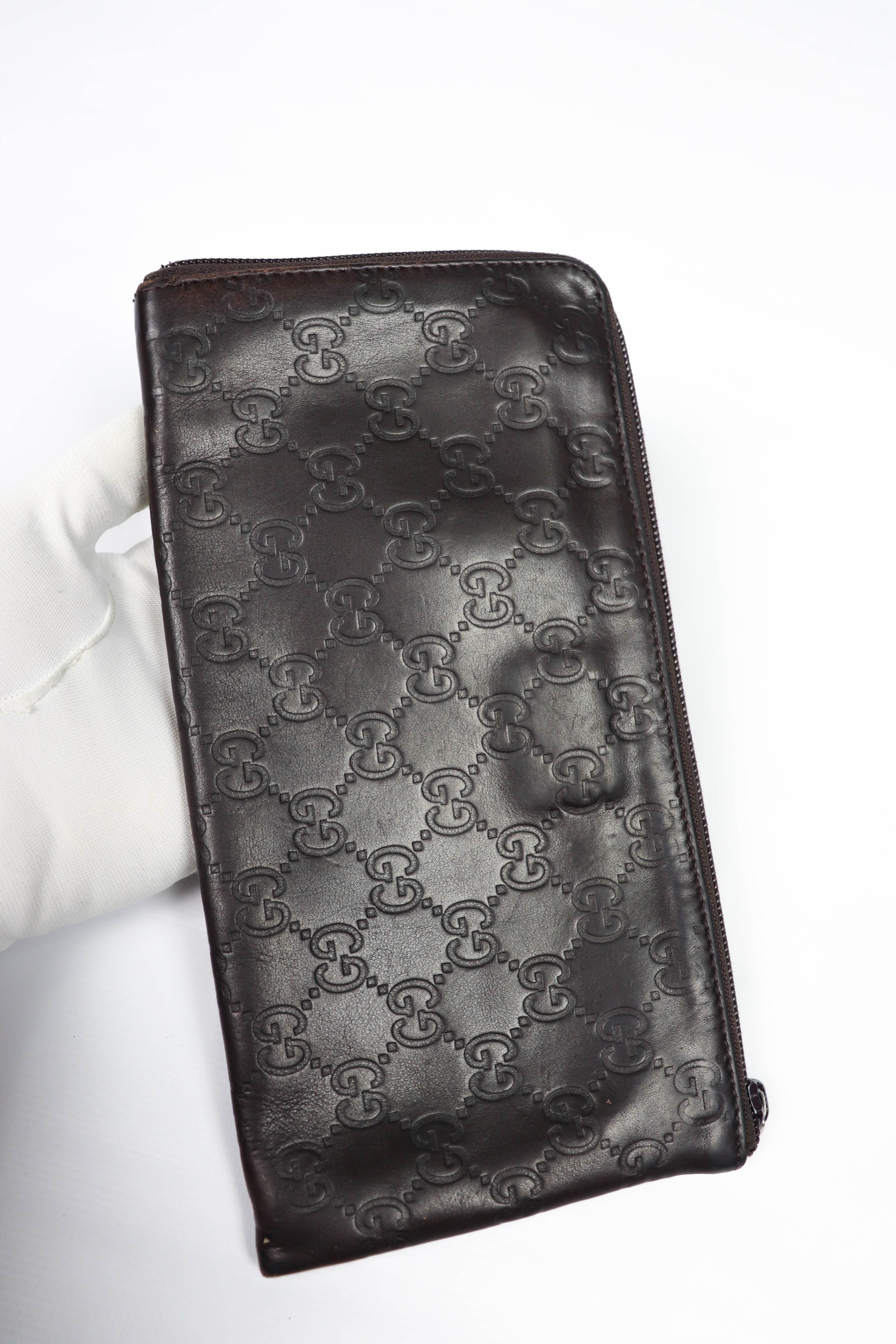 Gucci Gucci GG Monogram Guccissima Leather Long Zip Pouch Wallet Size ONE SIZE - 6 Thumbnail