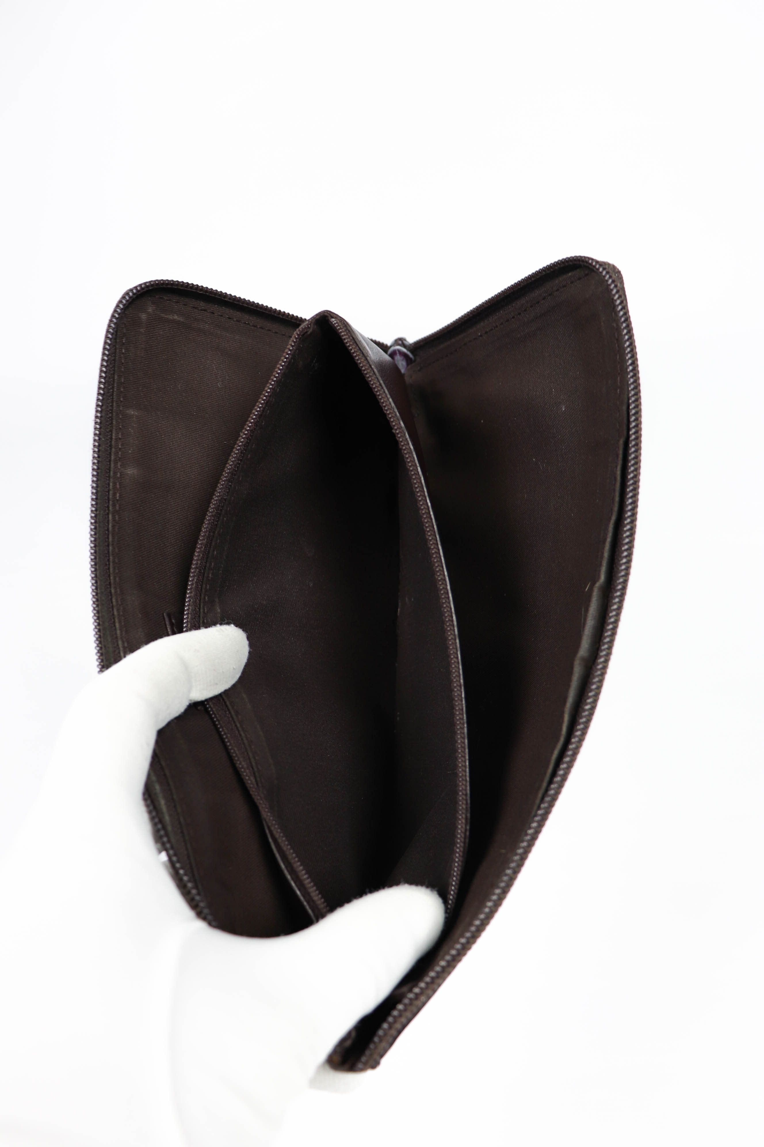 Gucci Gucci GG Monogram Guccissima Leather Long Zip Pouch Wallet Size ONE SIZE - 11 Thumbnail