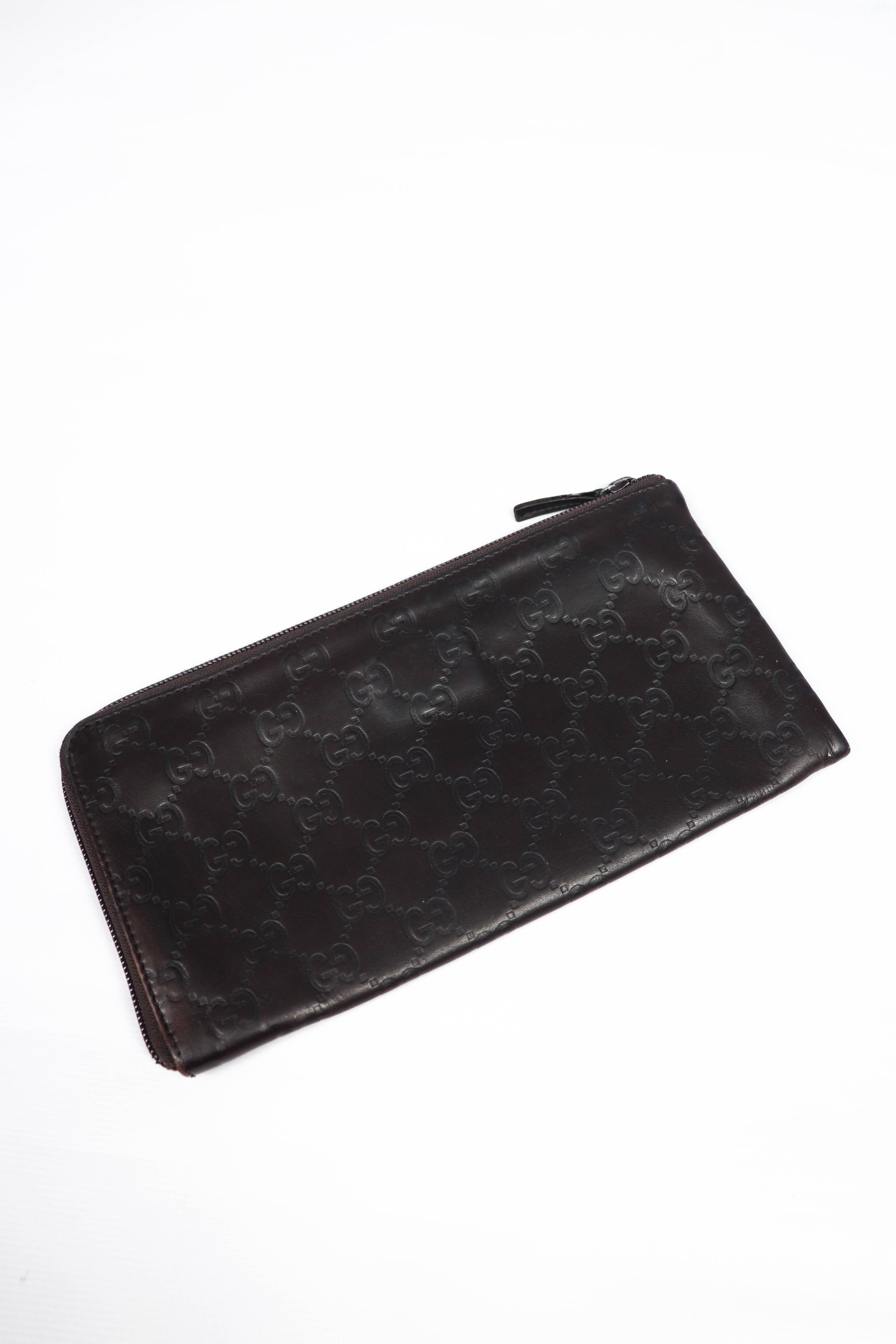 Gucci Gucci GG Monogram Guccissima Leather Long Zip Pouch Wallet Size ONE SIZE - 5 Thumbnail