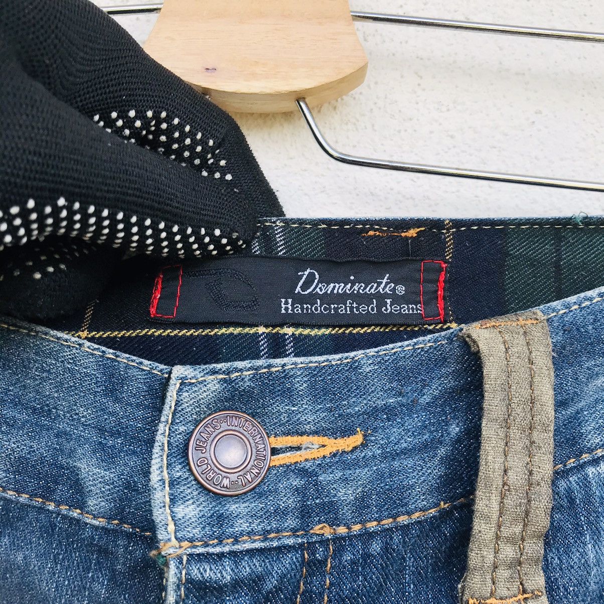 Japanese Brand Rare Love Rock by Dominate handcraft double waist jean Size US 31 - 15 Thumbnail