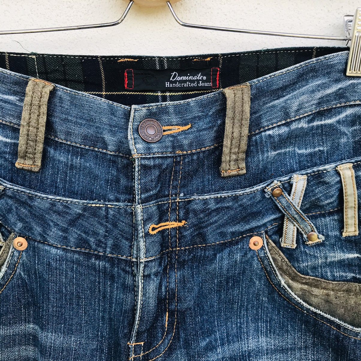 Japanese Brand Rare Love Rock by Dominate handcraft double waist jean Size US 31 - 9 Thumbnail