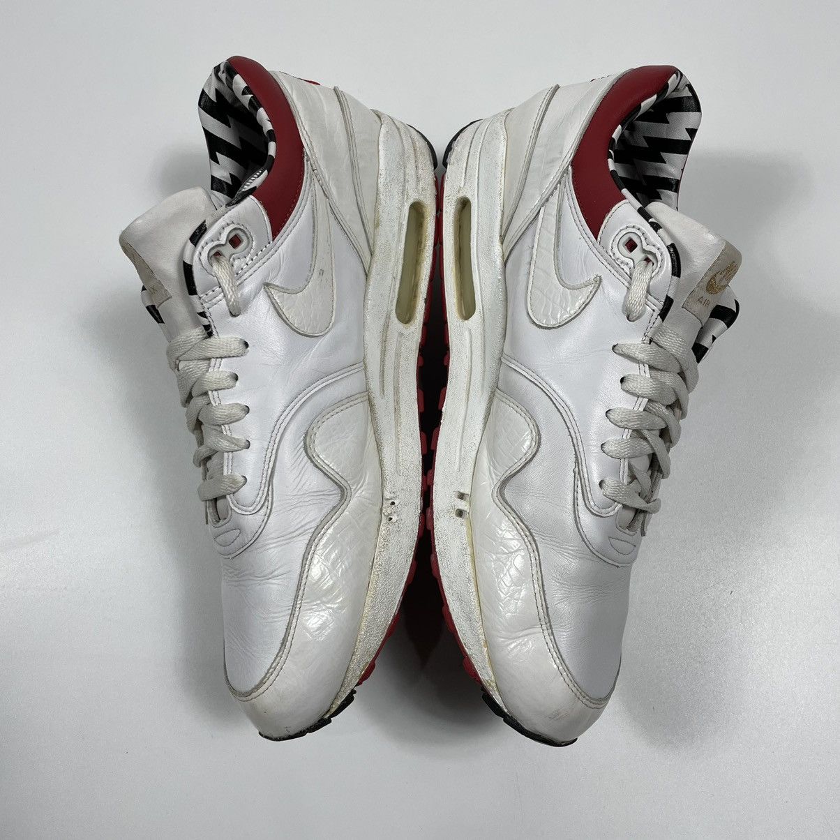 Nike 2008 Nike Air Max 1 Premium SP White Croc “Euro Champs” Size US 11.5 / EU 44-45 - 3 Thumbnail