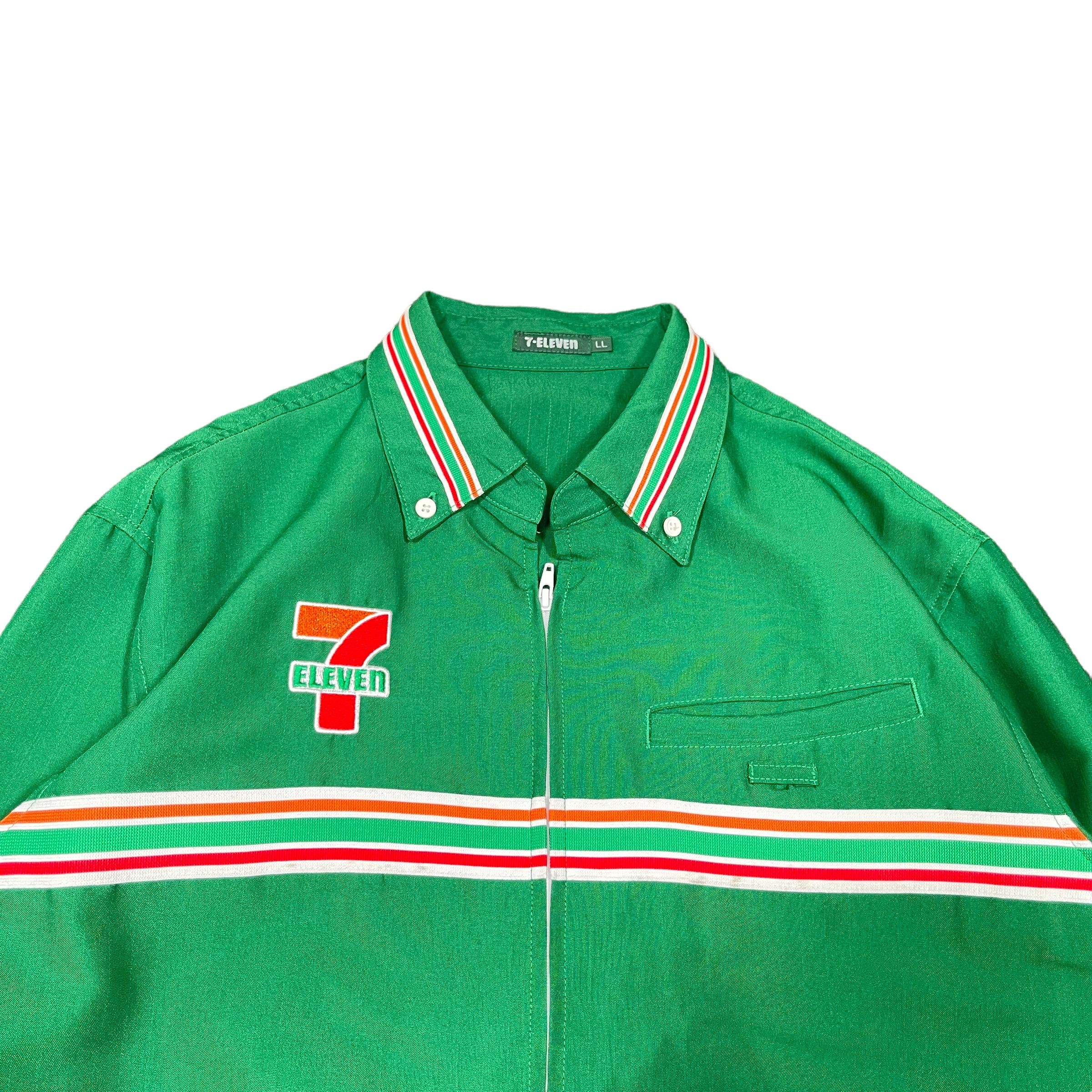 Vintage 7-Eleven Zip Up Convenient Store Shirt Size US XL / EU 56 / 4 - 5 Thumbnail