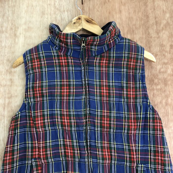 Vintage Junko Shimada Checkered Tartan Puffer Vest | Grailed