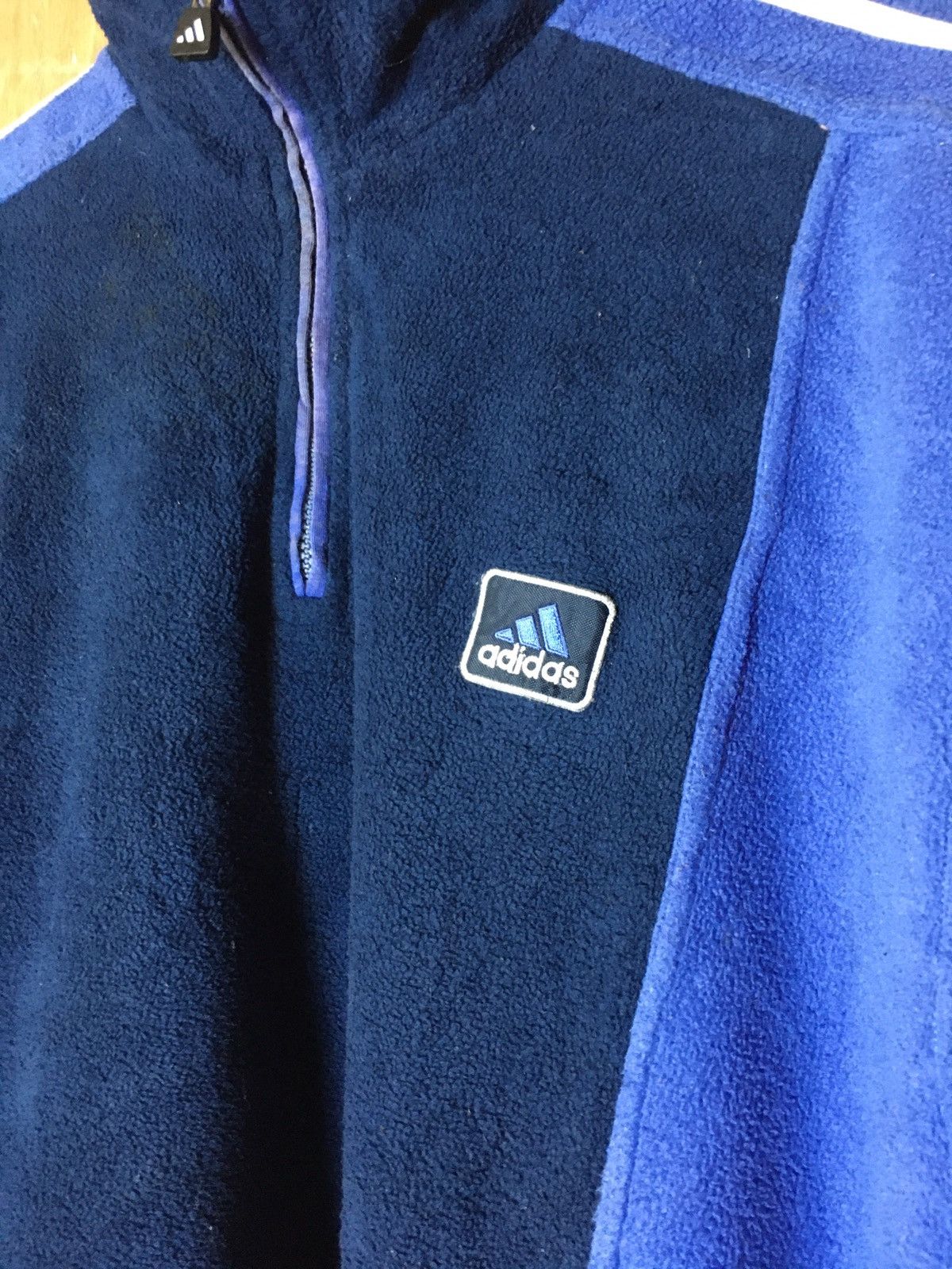 Adidas × Vintage Vintage Adidas Fleece Sweatshirt Half Zipper Size US M / EU 48-50 / 2 - 3 Thumbnail