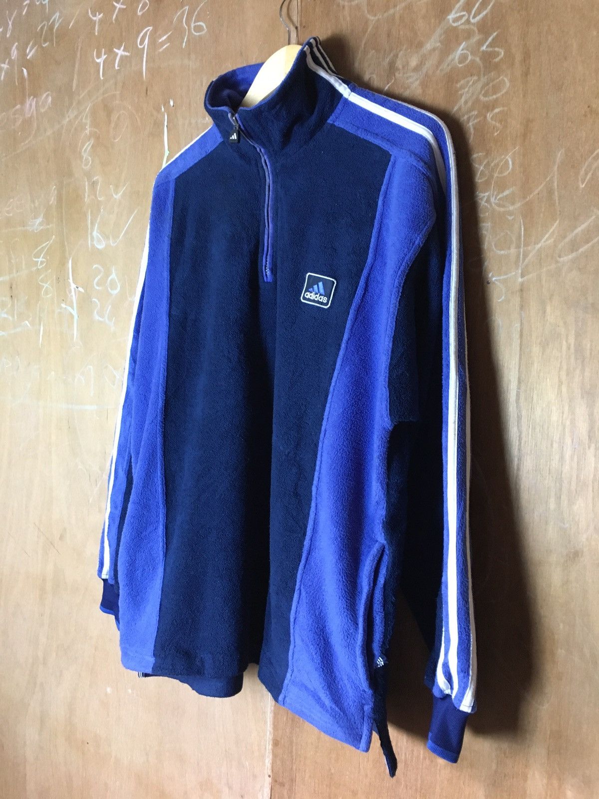 Adidas × Vintage Vintage Adidas Fleece Sweatshirt Half Zipper Size US M / EU 48-50 / 2 - 5 Thumbnail