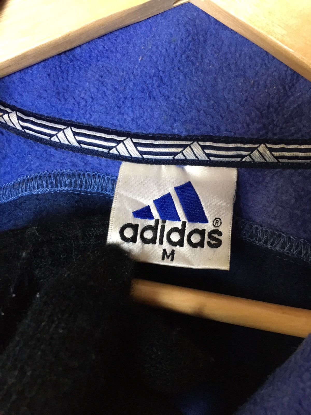 Adidas × Vintage Vintage Adidas Fleece Sweatshirt Half Zipper Size US M / EU 48-50 / 2 - 12 Thumbnail