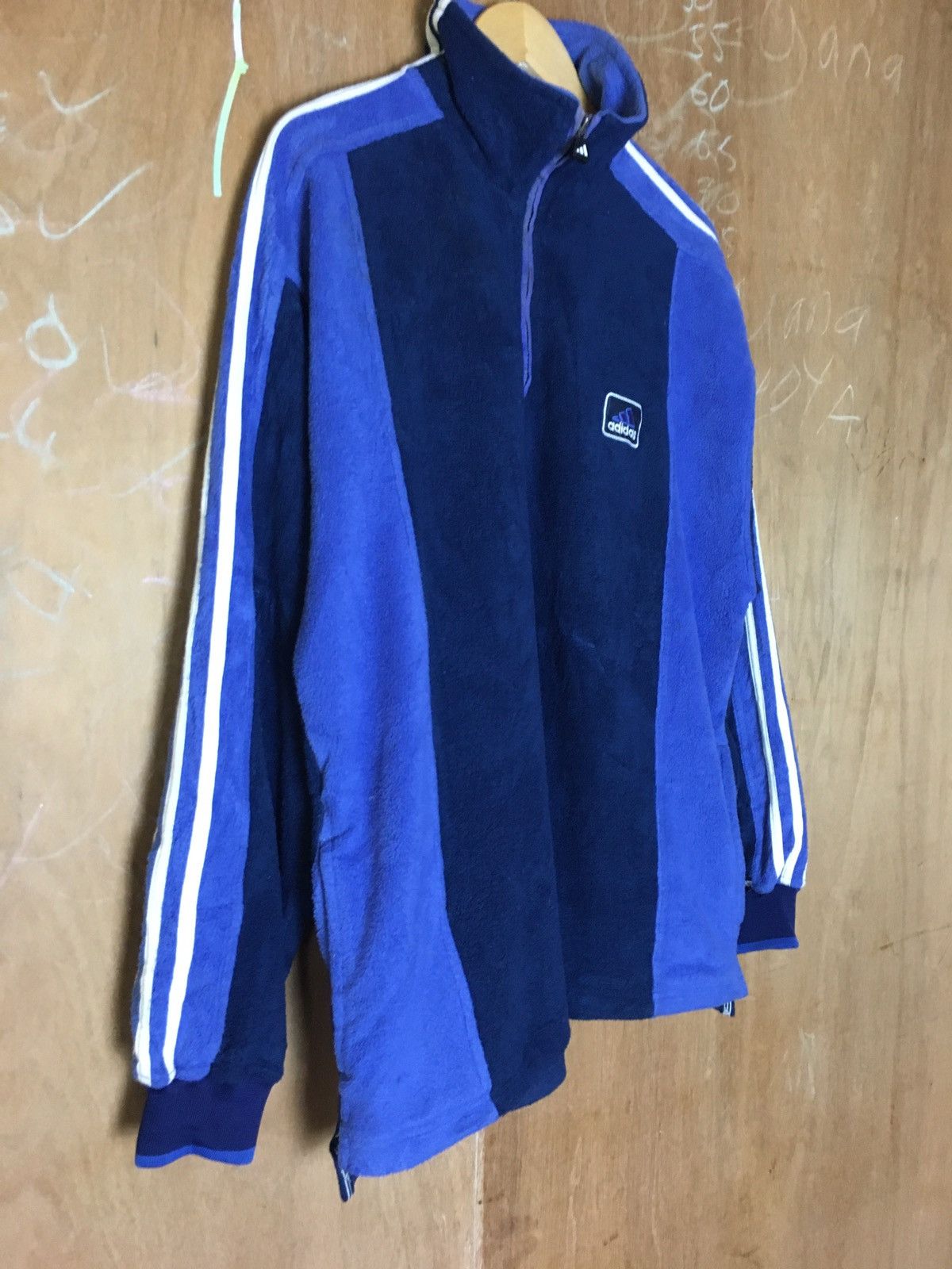 Adidas × Vintage Vintage Adidas Fleece Sweatshirt Half Zipper Size US M / EU 48-50 / 2 - 6 Thumbnail
