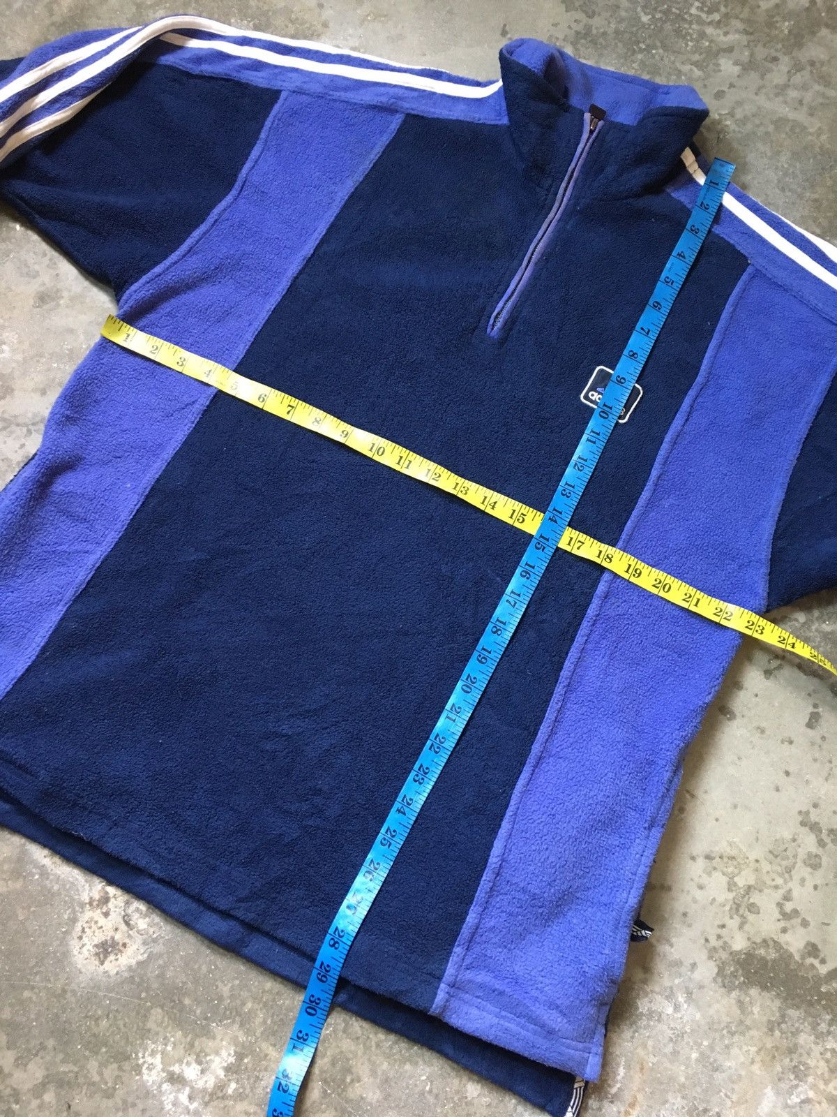 Adidas × Vintage Vintage Adidas Fleece Sweatshirt Half Zipper Size US M / EU 48-50 / 2 - 13 Thumbnail