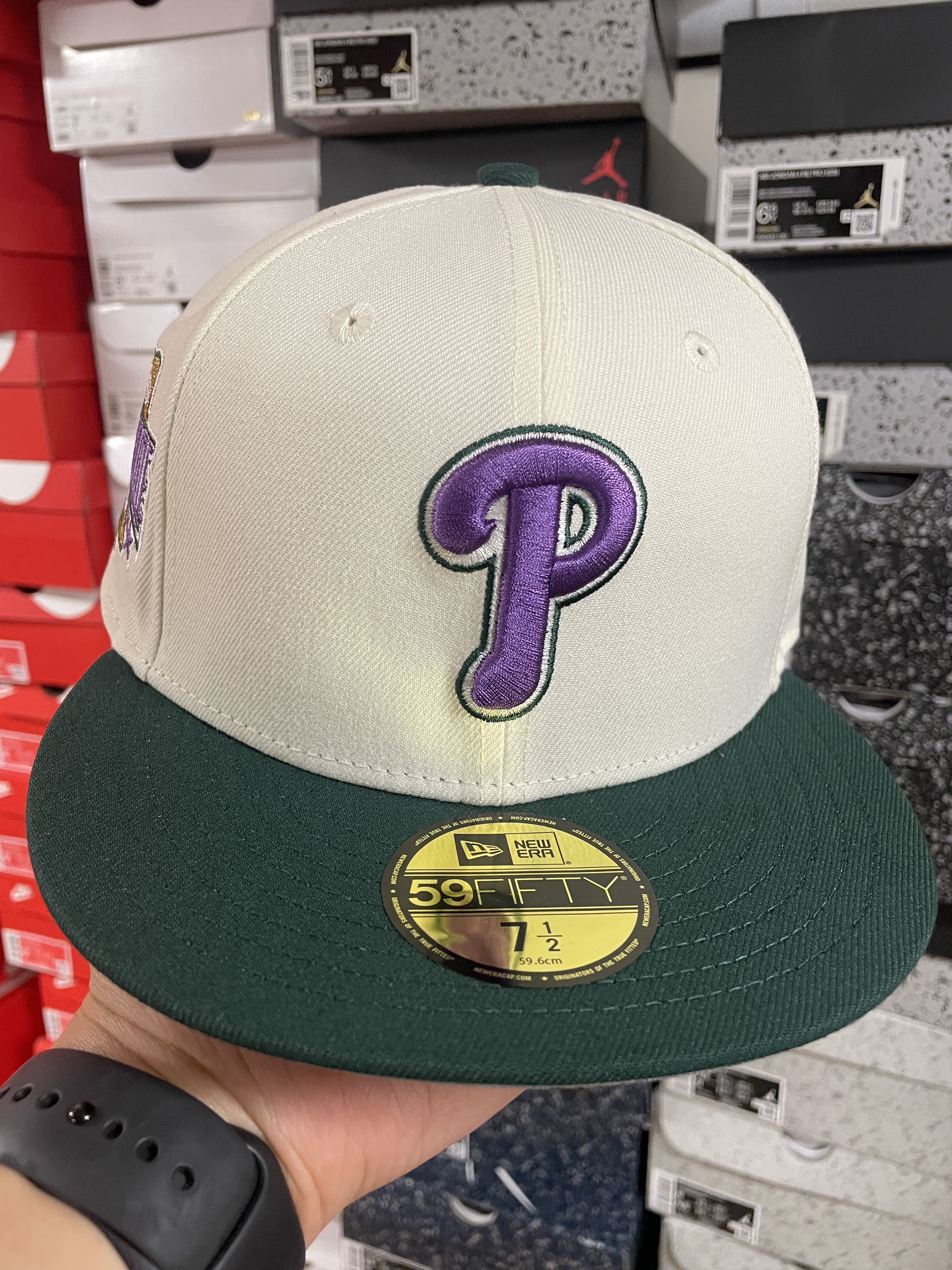 MLB × New Era 7 1/2 Panna Cotta Philadelphia Phillies Bklyn Caps All Star Size ONE SIZE - 2 Thumbnail