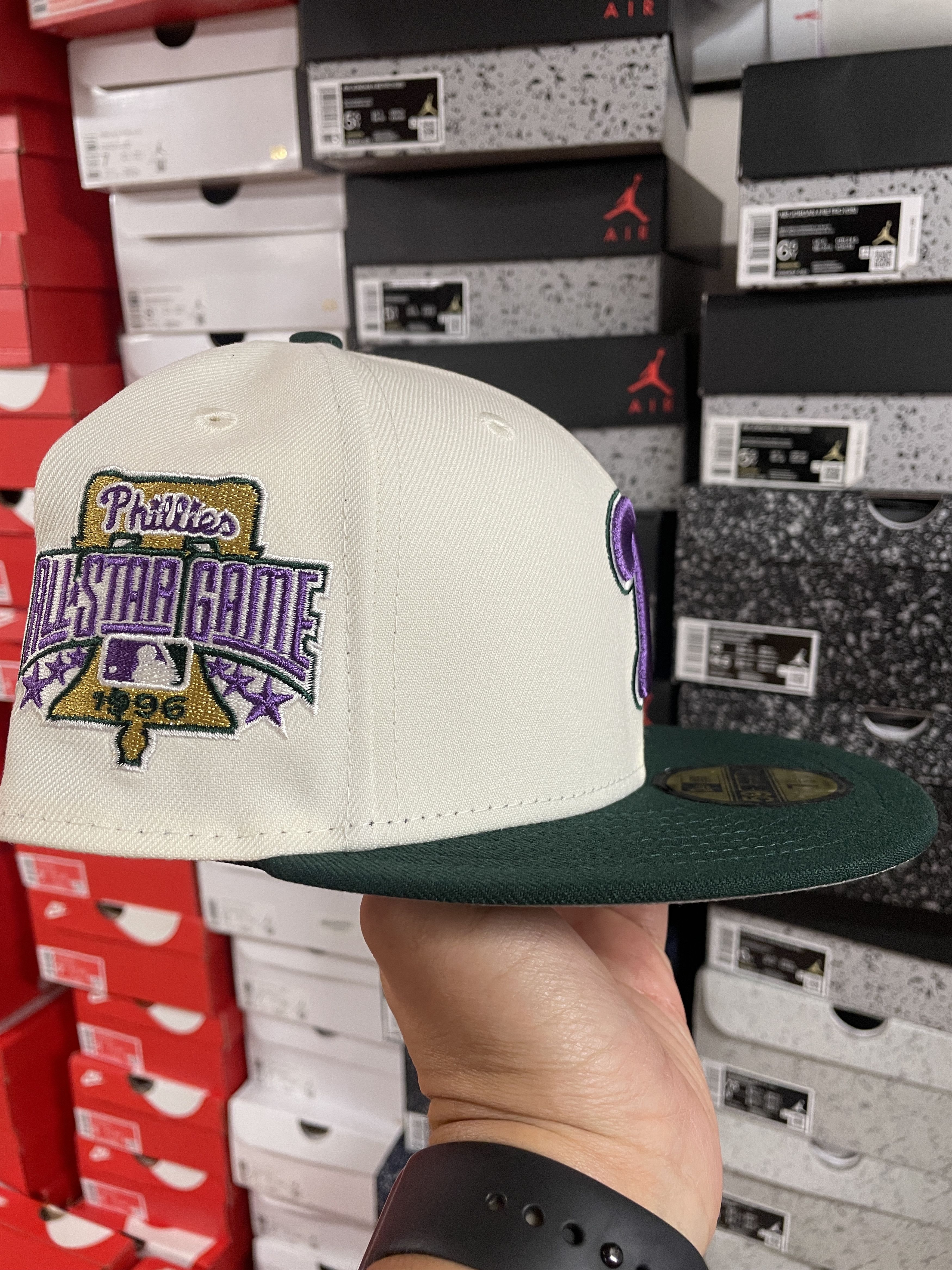 MLB × New Era 7 1/2 Panna Cotta Philadelphia Phillies Bklyn Caps All Star Size ONE SIZE - 3 Thumbnail