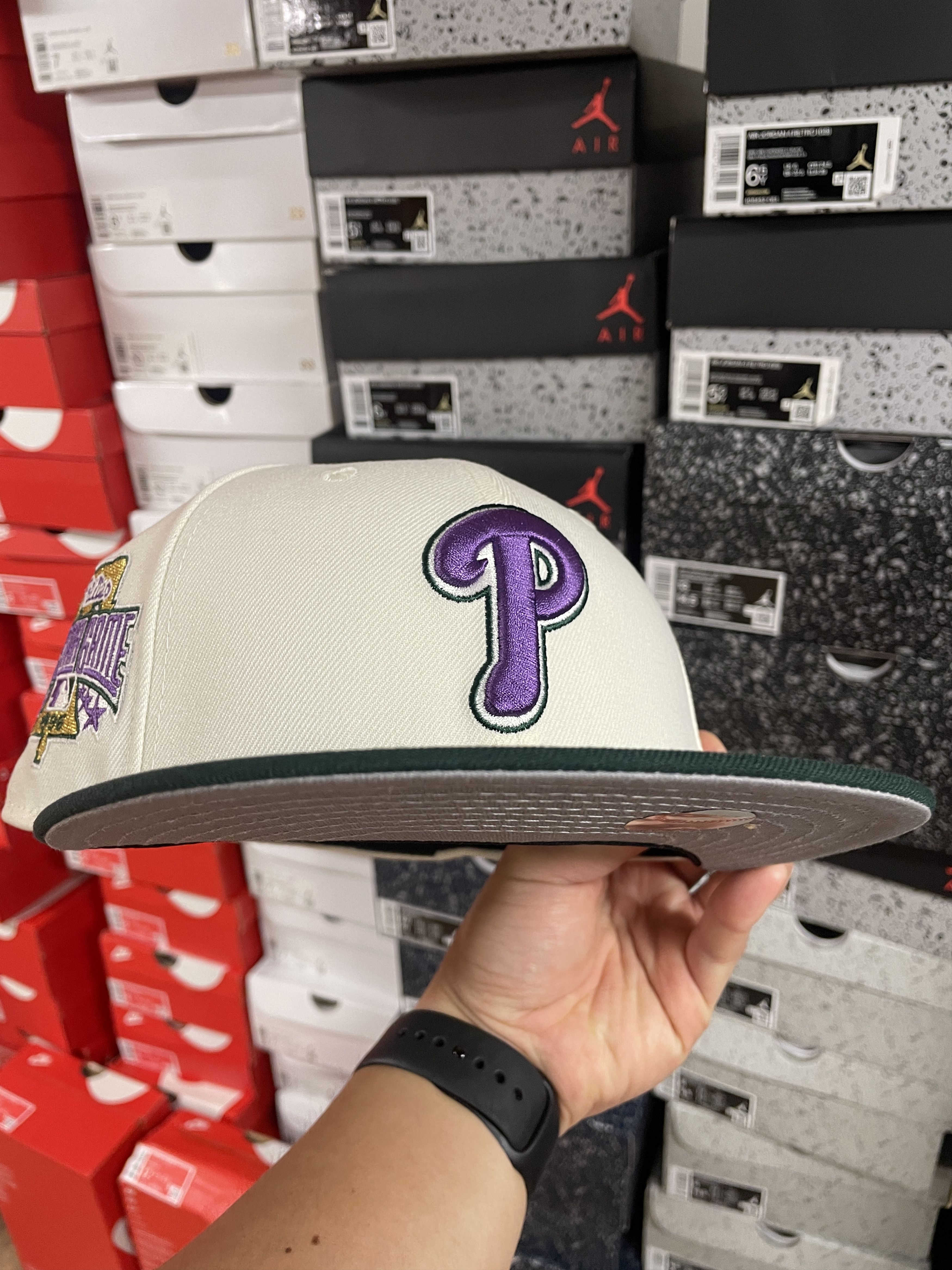 MLB × New Era 7 1/2 Panna Cotta Philadelphia Phillies Bklyn Caps All Star Size ONE SIZE - 6 Thumbnail
