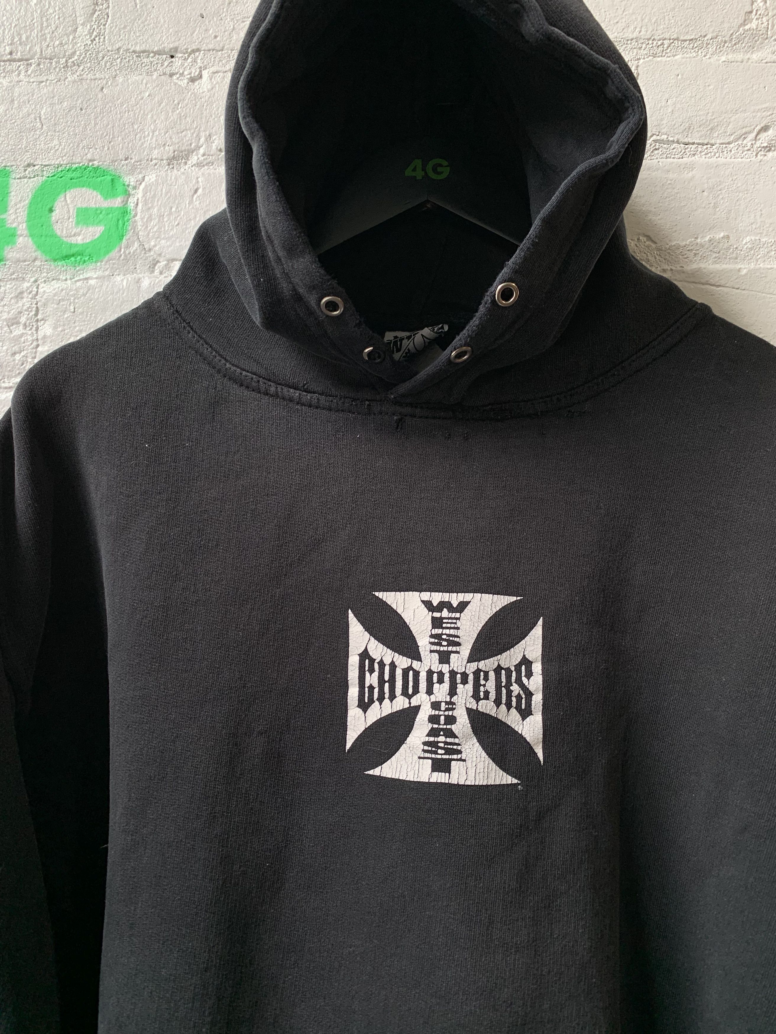 Vintage Vintage Thrashed West coast Chopper Hoodie Sz L Size US L / EU 52-54 / 3 - 3 Thumbnail