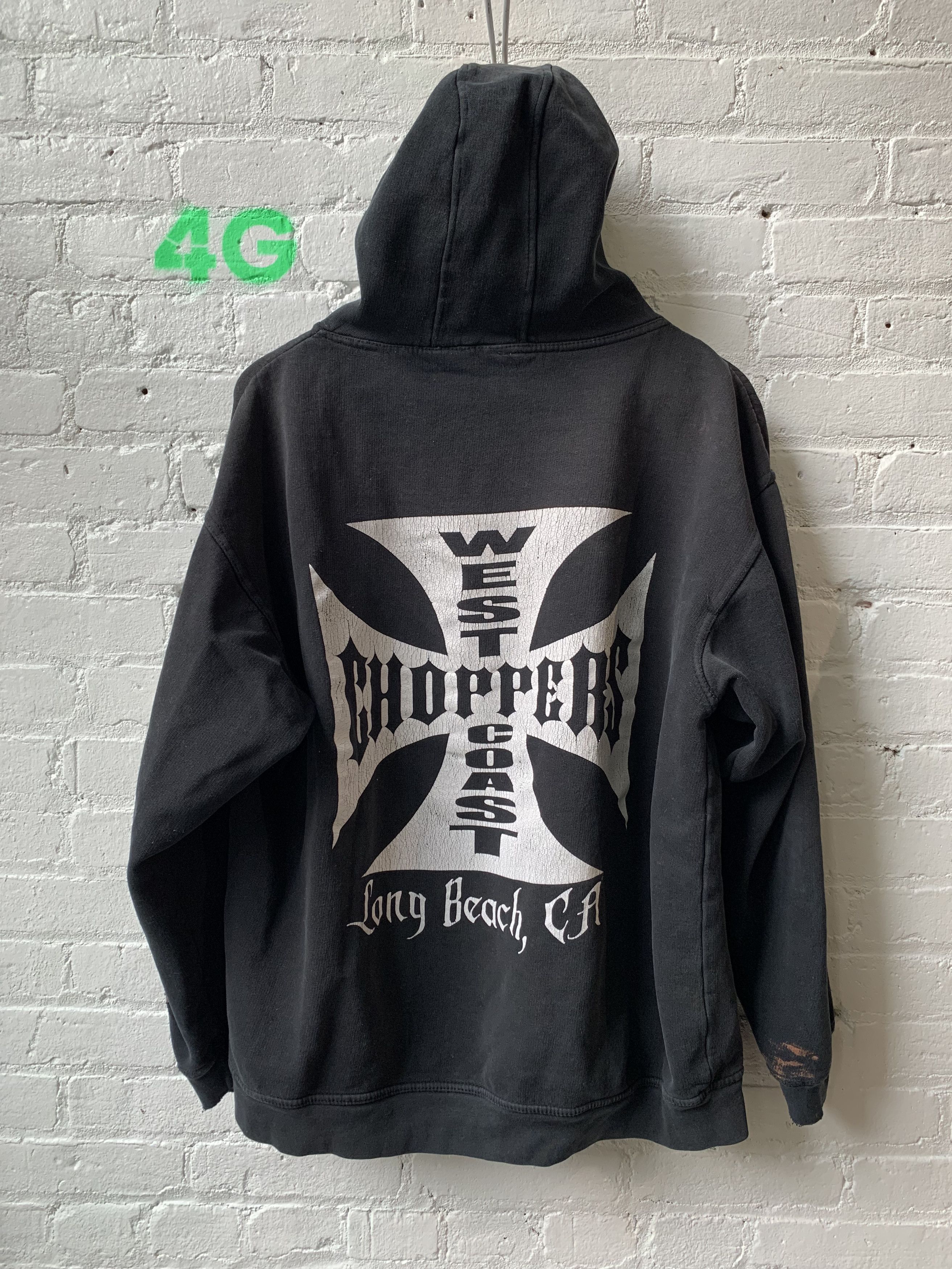 Vintage Vintage Thrashed West coast Chopper Hoodie Sz L Size US L / EU 52-54 / 3 - 4 Thumbnail