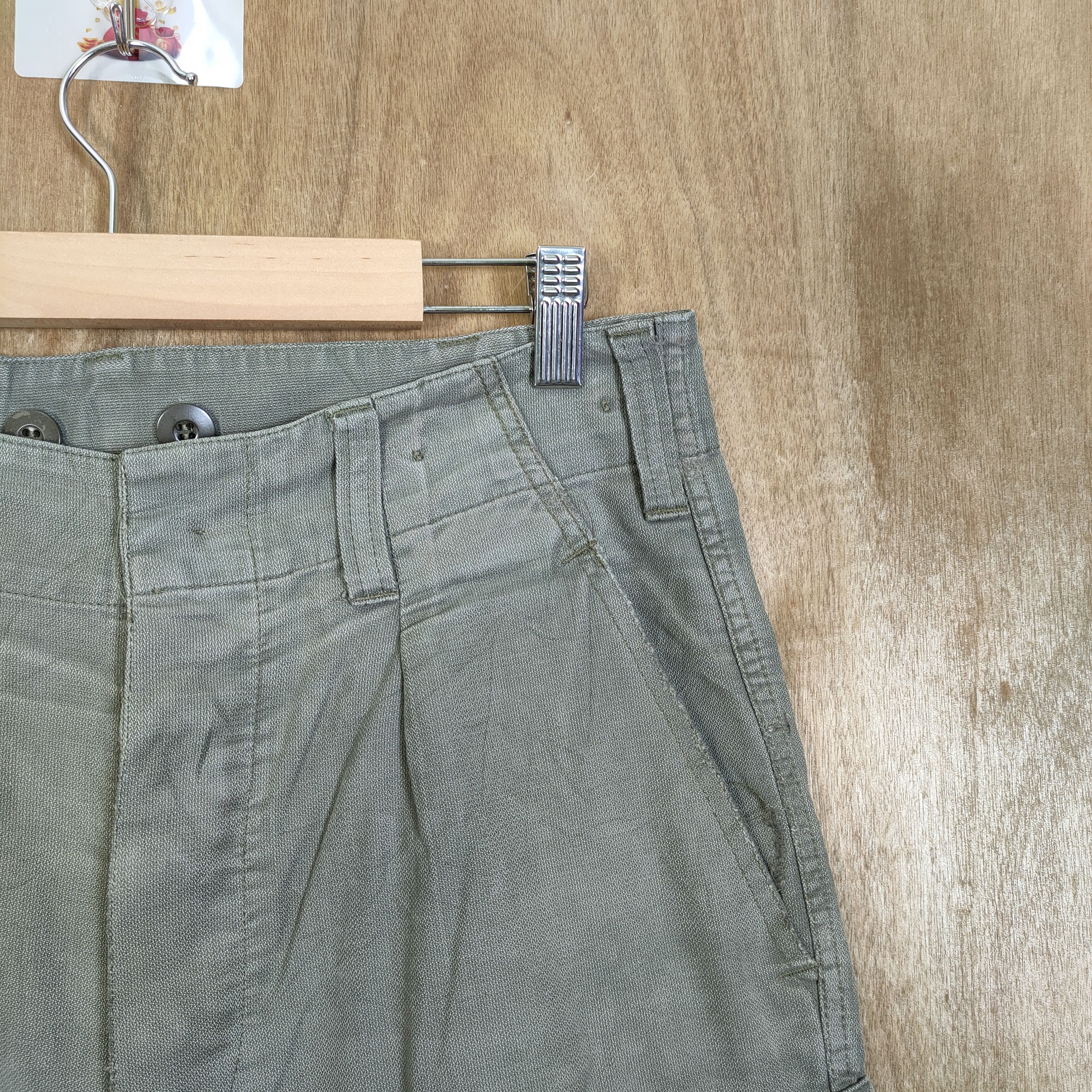 Vintage VINTAGE MILITRY GREY CARGO PANTS DISTRESSED KNEE Size US 30 / EU 46 - 6 Thumbnail